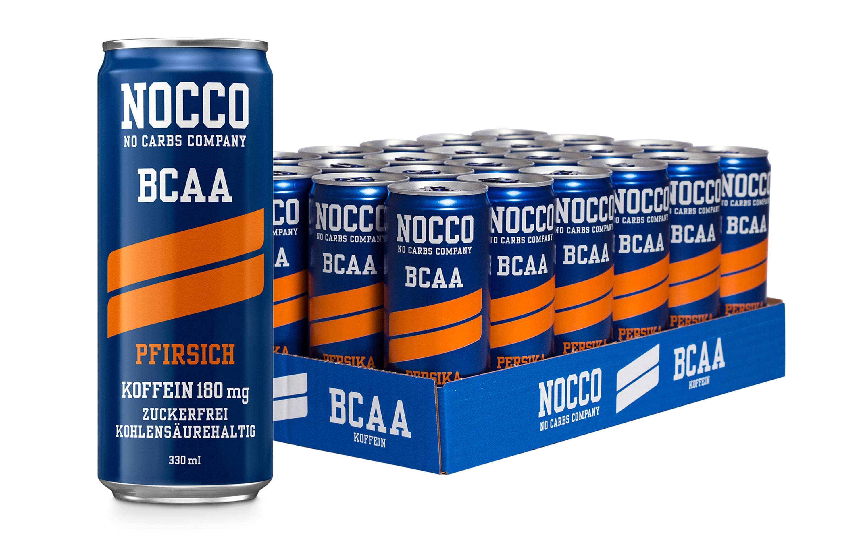 NOCCO Getränk BCAA Pfirsich 24 x 0.33 l