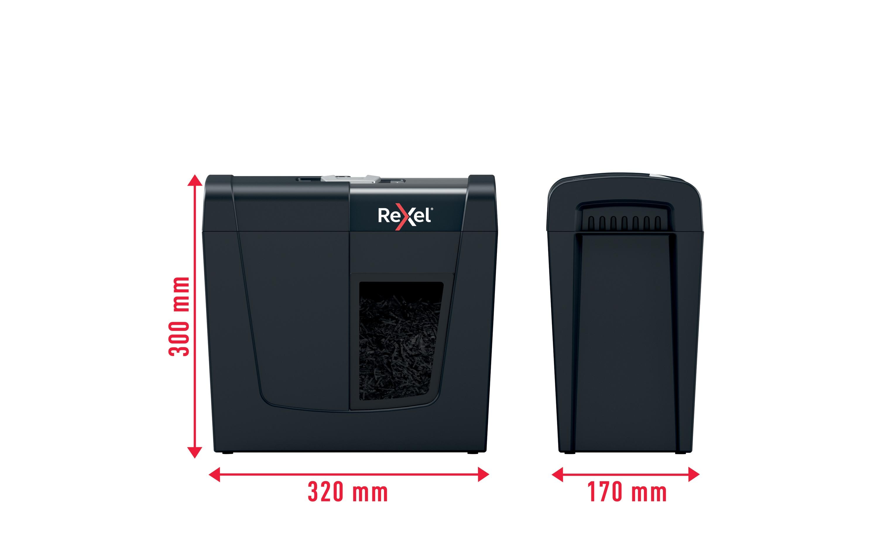 Rexel Aktenvernichter Secure X6 P-4, 6 Seiten