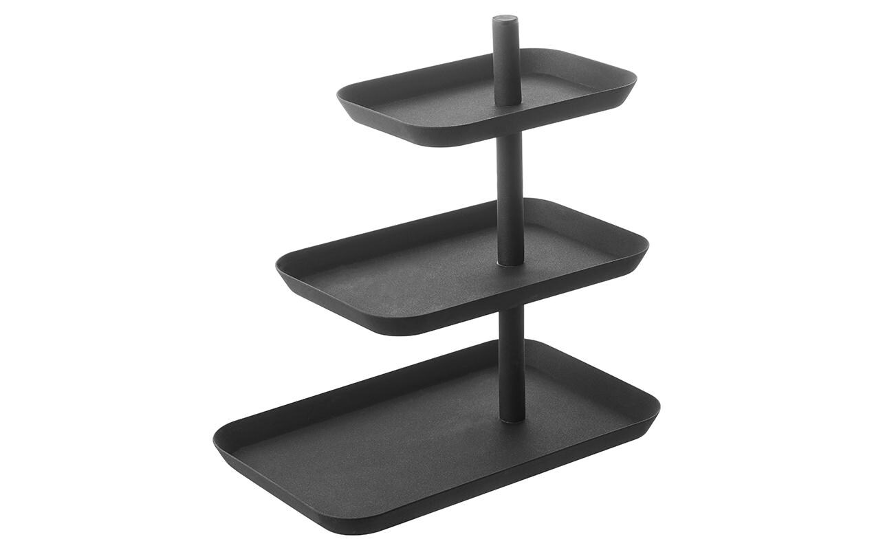 Yamazaki Etagere Tower 3-stufig, Schwarz