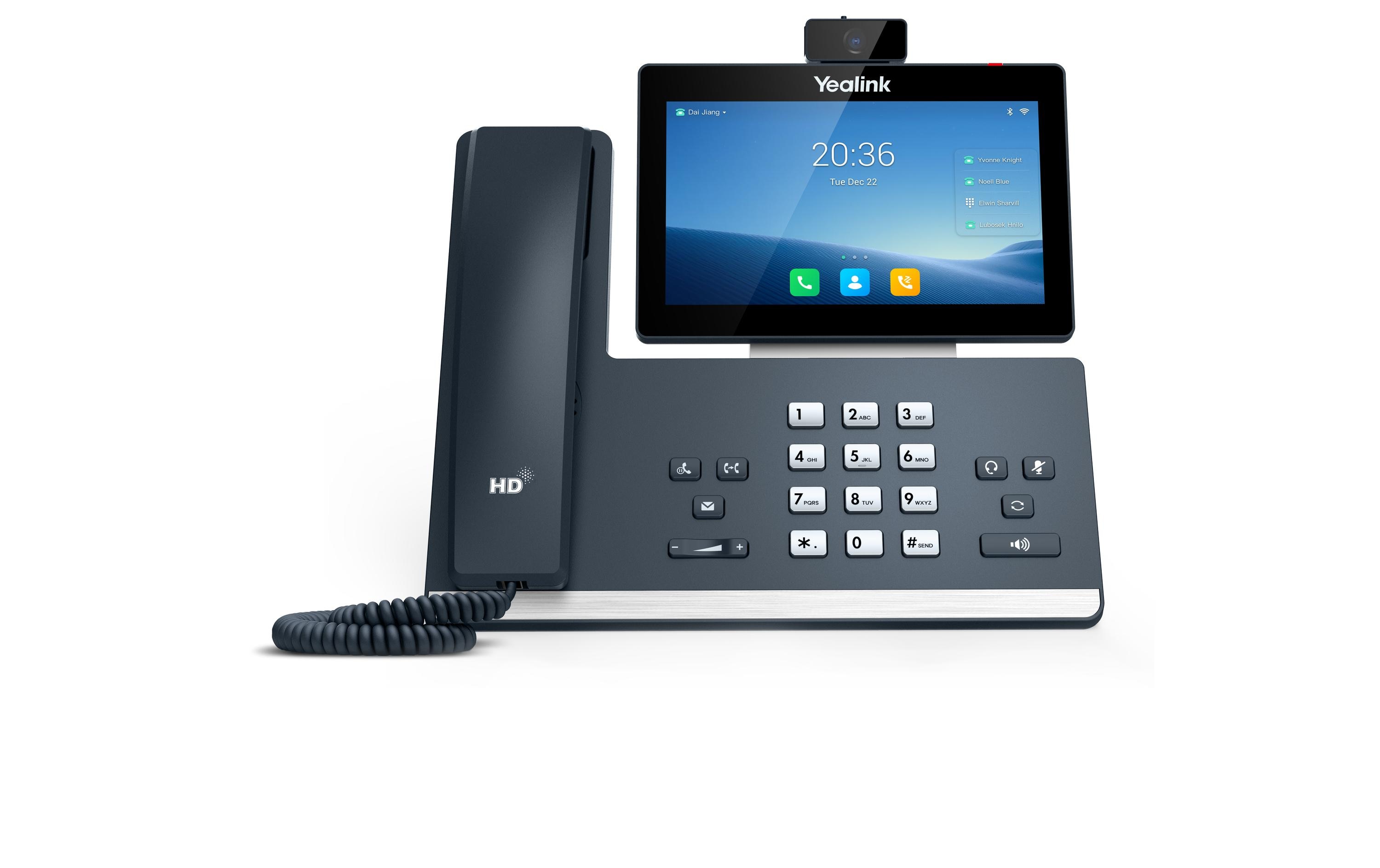 Yealink Tischtelefon T58W mit Kamera Grau