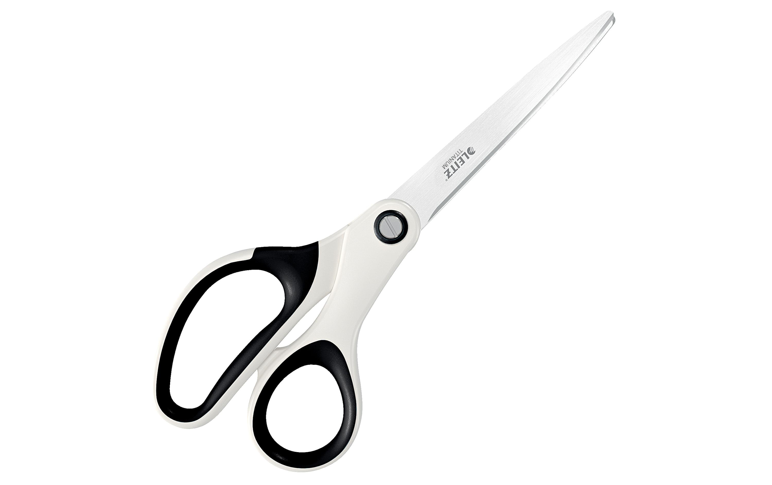 Leitz Schere WOW 20.5 cm, Rostfreier Stahl, Perlweiss