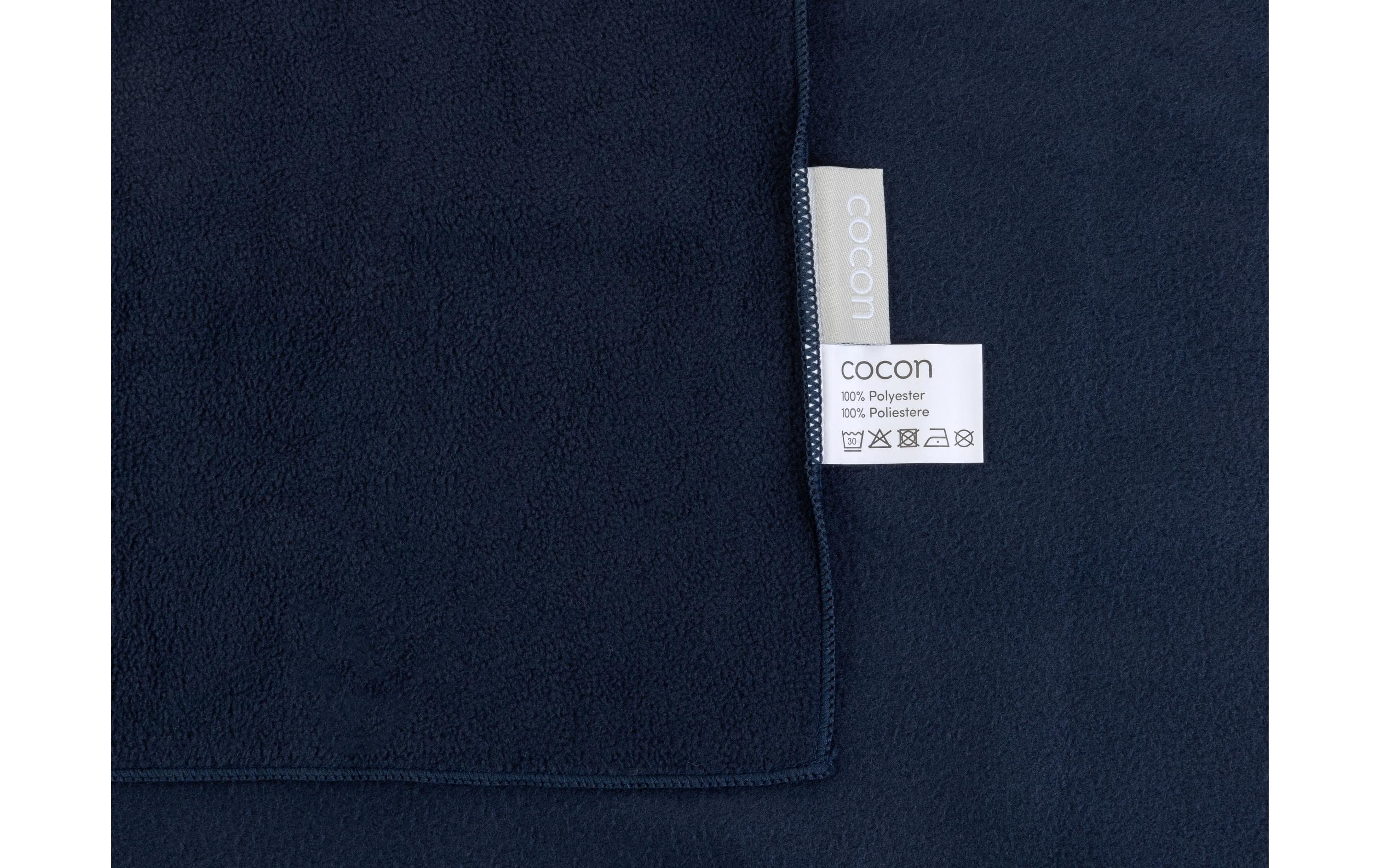 COCON Decke Fleece Polar 150 x 210 cm, Navy