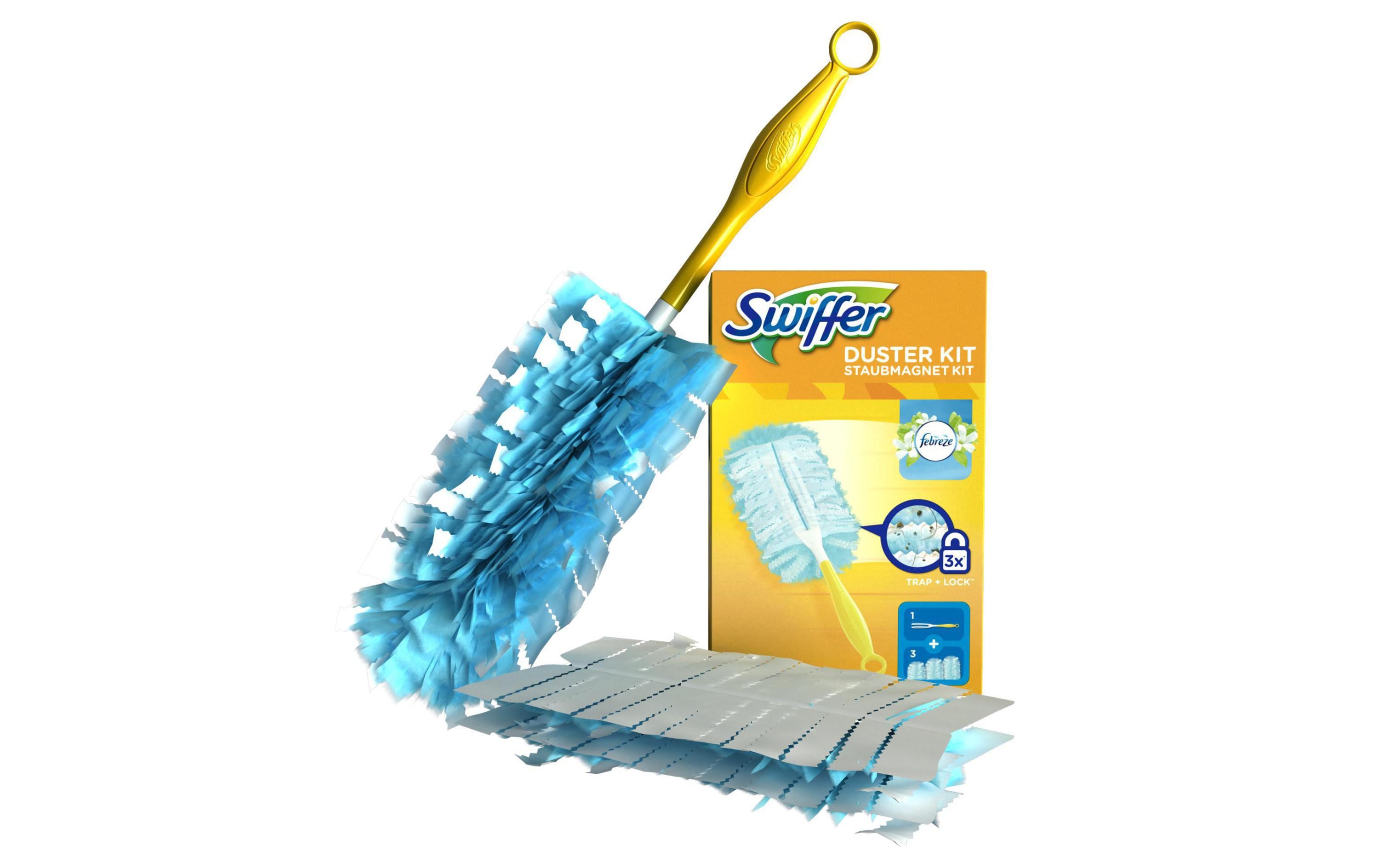 Swiffer Staubmagnet Starterset Febreze (Griff + 3 Tücher)