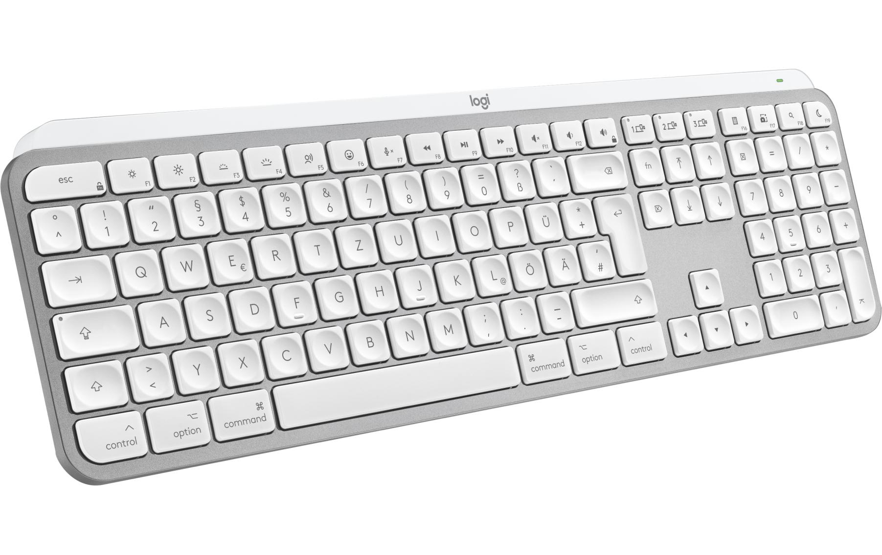 Logitech Tastatur MX Keys S for Mac Pale Grey CH-Layout