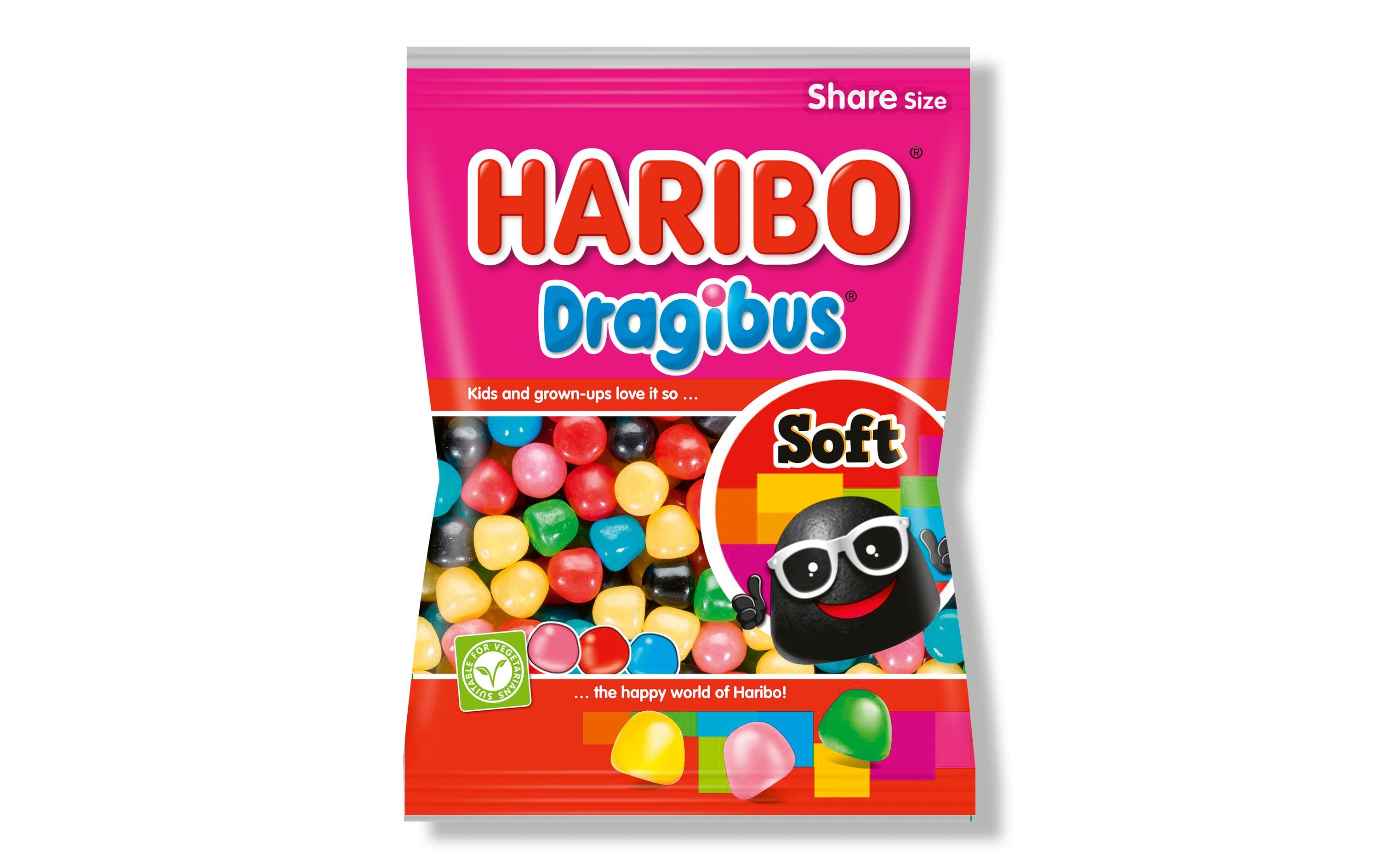 Haribo Gummibonbons Dragibus Soft 200 g