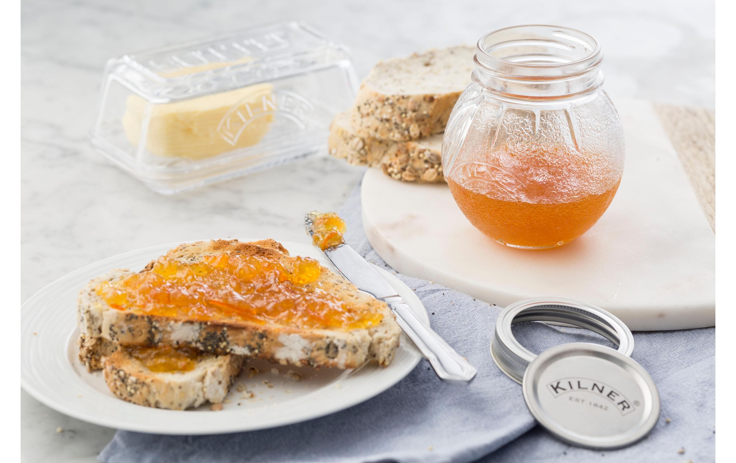 Kilner Einmachglas Orange Fruit 400 ml, 1 Stück