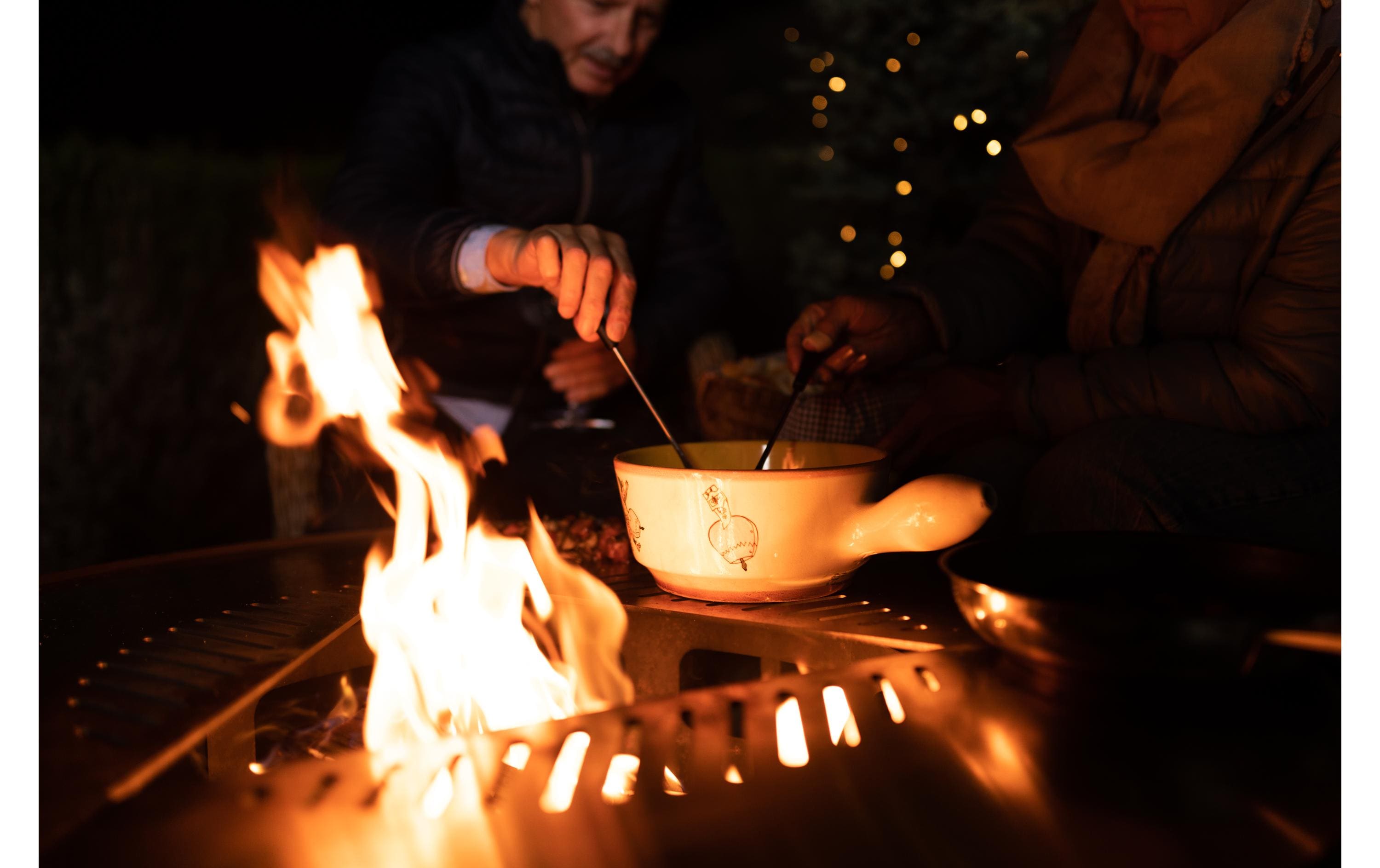 FEU DU JARDIN Feuerstelle Tria, Ø 98 cm, Schwarz