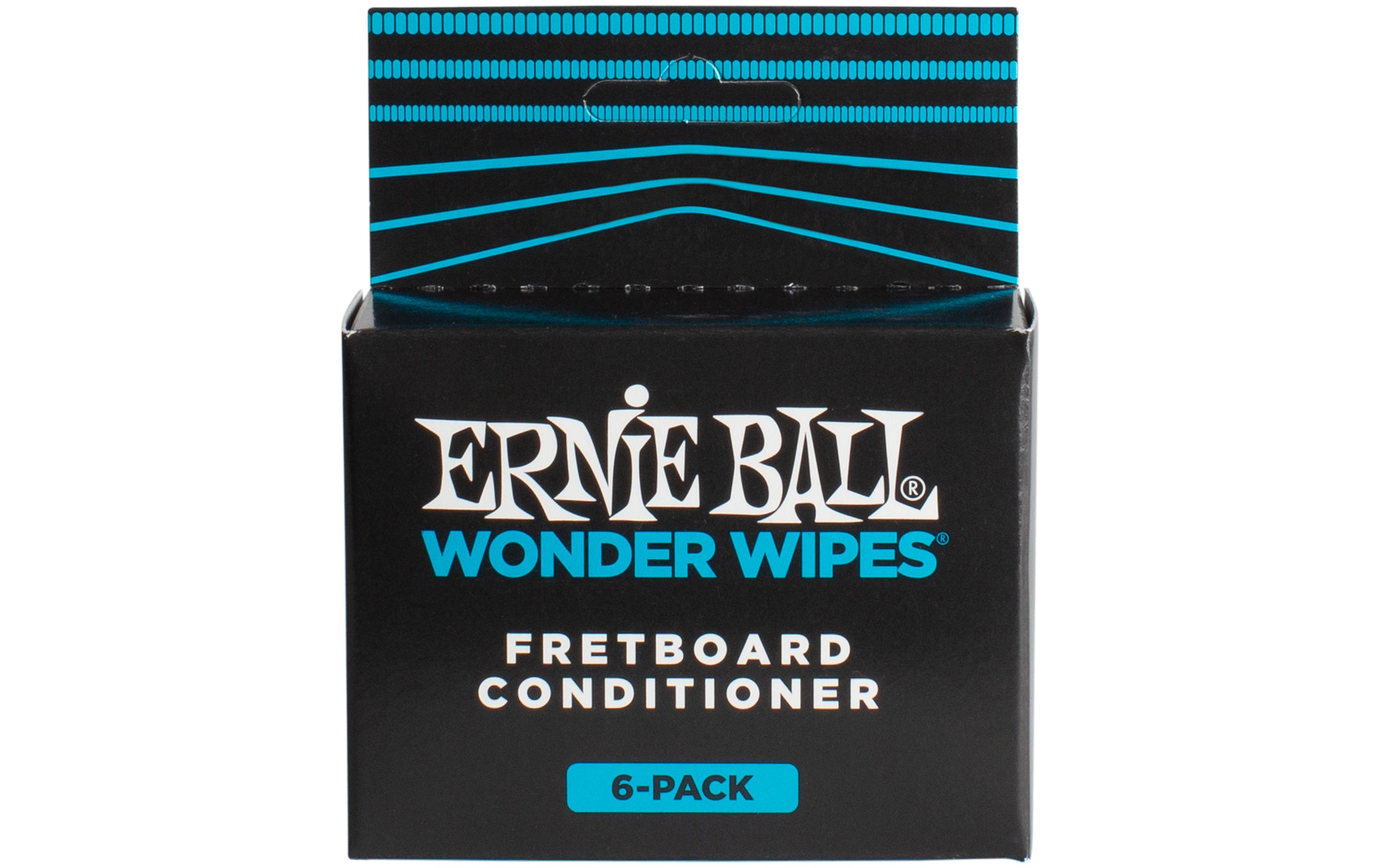 Ernie Ball Fretboard Conditioner 4276 Wonder Wipes – 6er Pack