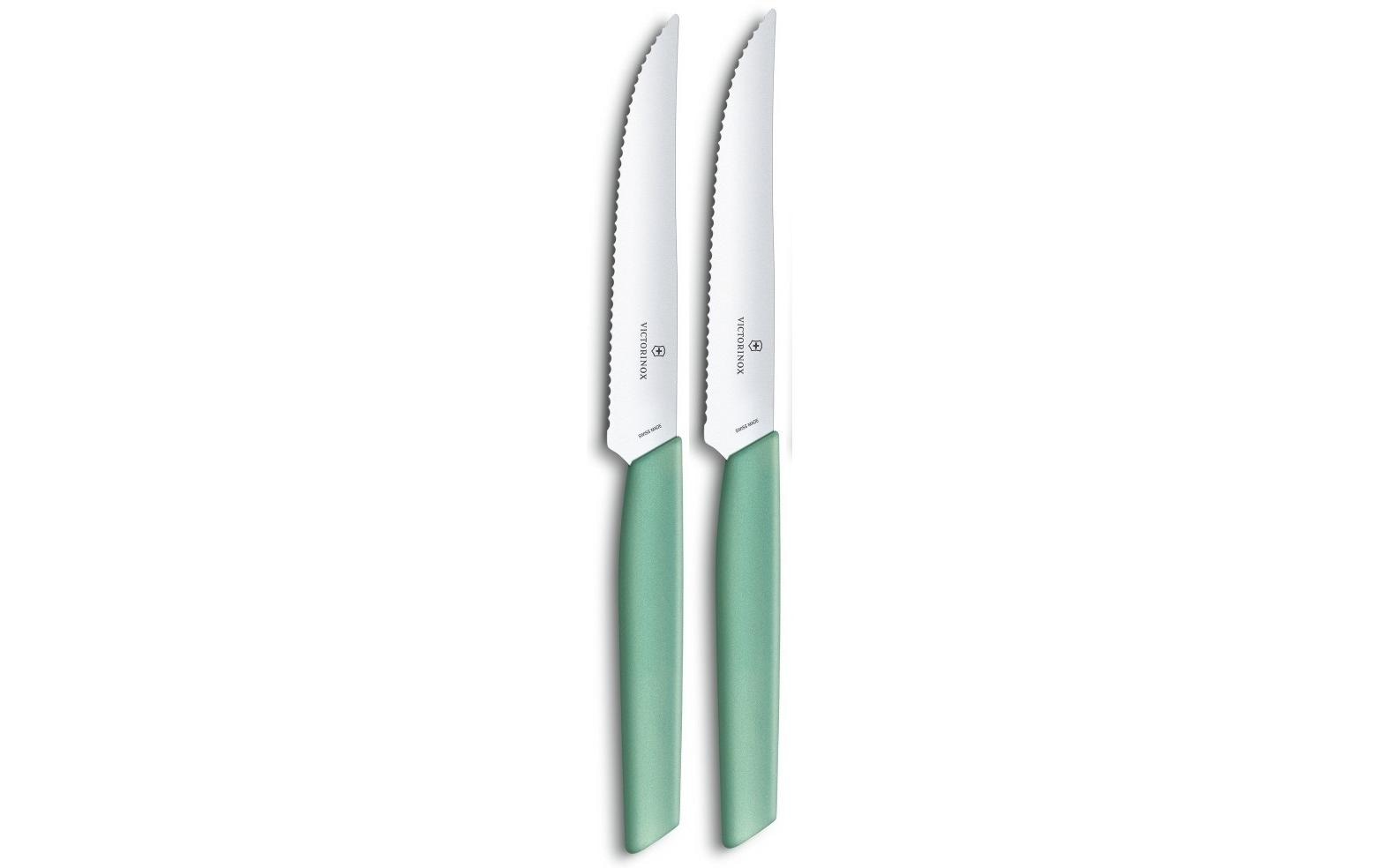 Victorinox Steakmesser-Set Swiss Modern 2 Stück, Mint