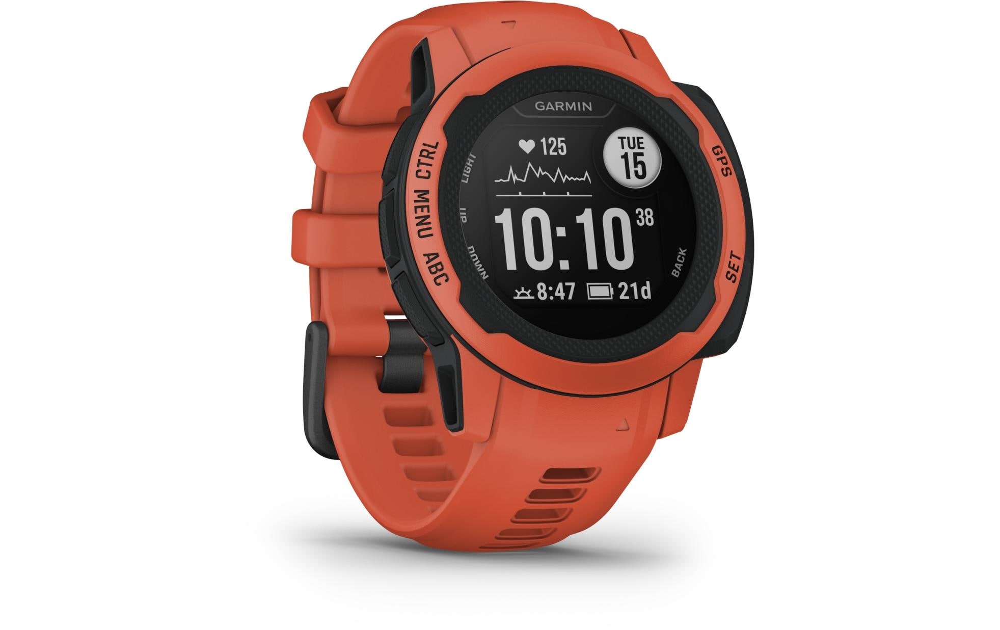 GARMIN Sportuhr Instinct 2S Rot/Schwarz