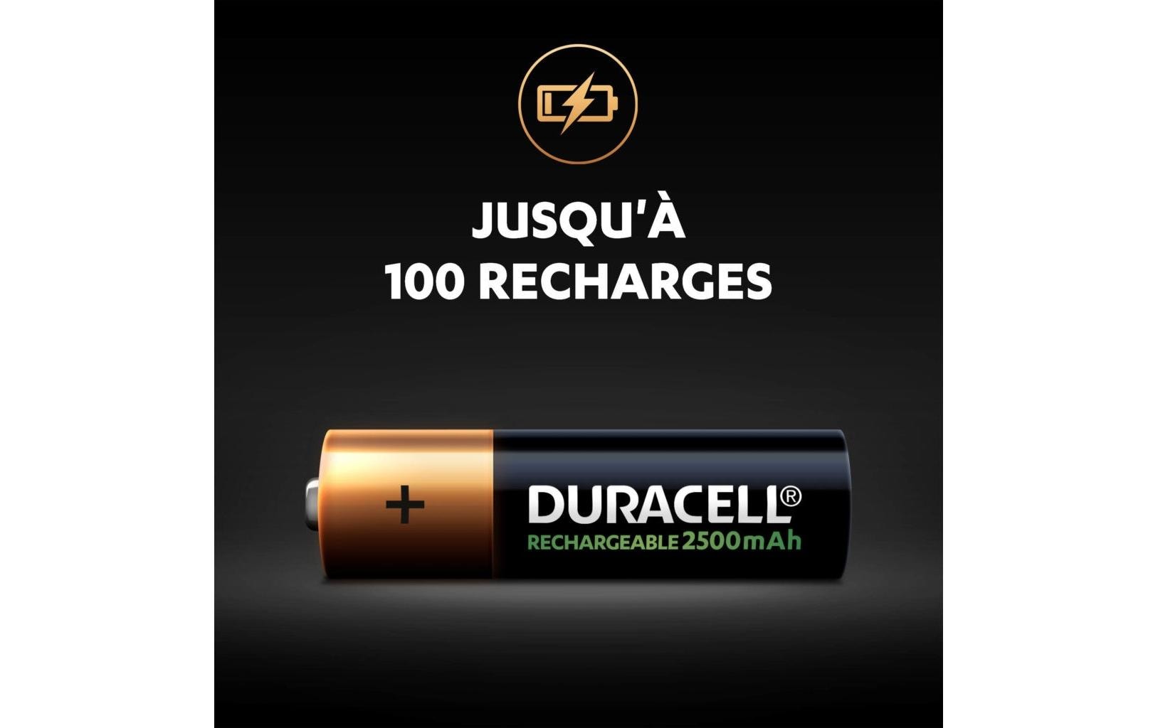 Duracell Akku Rechargeable AA 2500 mAh 2 Stück