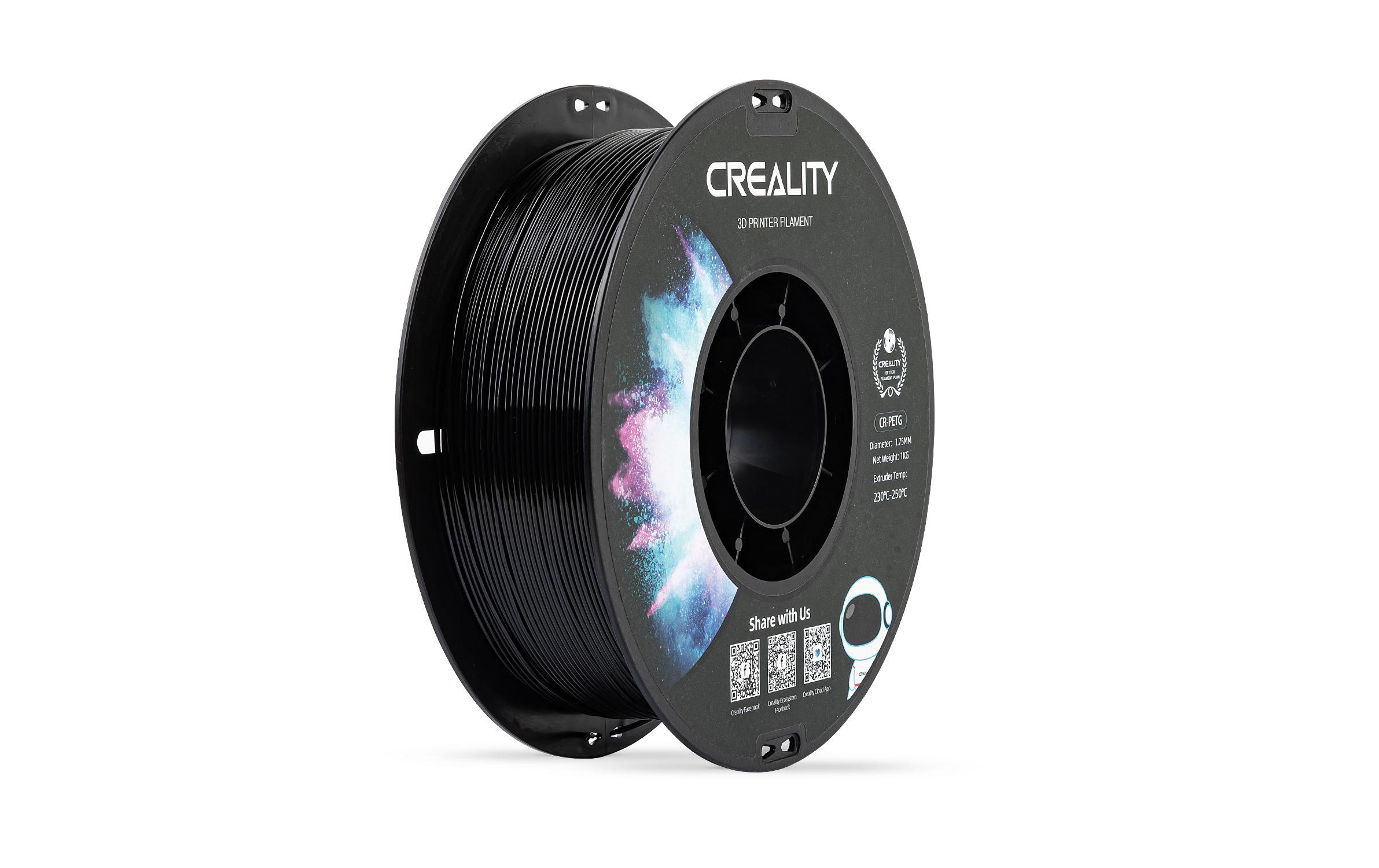 Creality Filament PETG, Schwarz, 1.75 mm, 1 kg