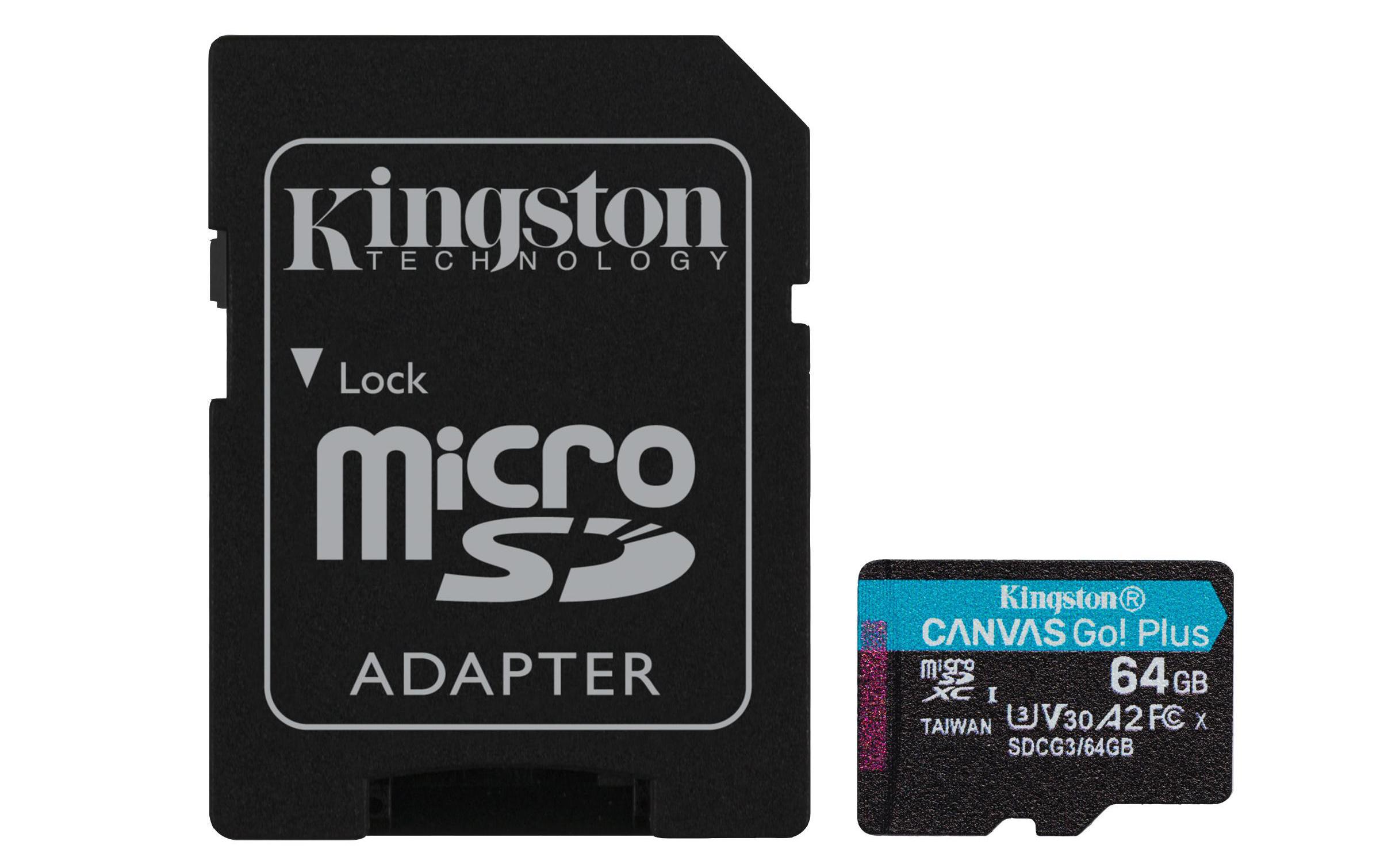 Kingston microSDXC-Karte Canvas Go! Plus 64 GB