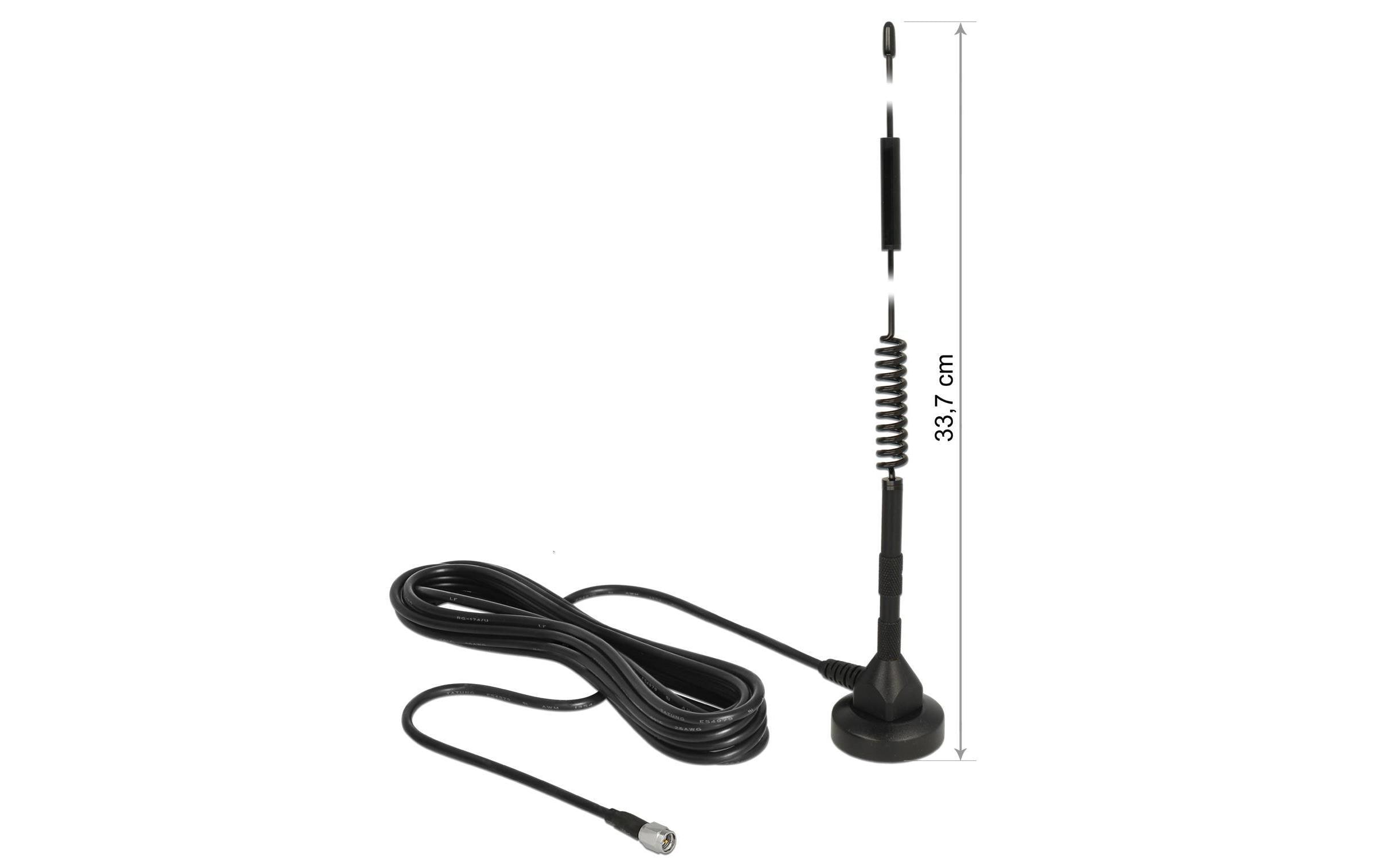 Delock LTE/LoRA-Antenne 0.9-2.6GHz, 33.7cm SMA 5 dBi Rundstrahl