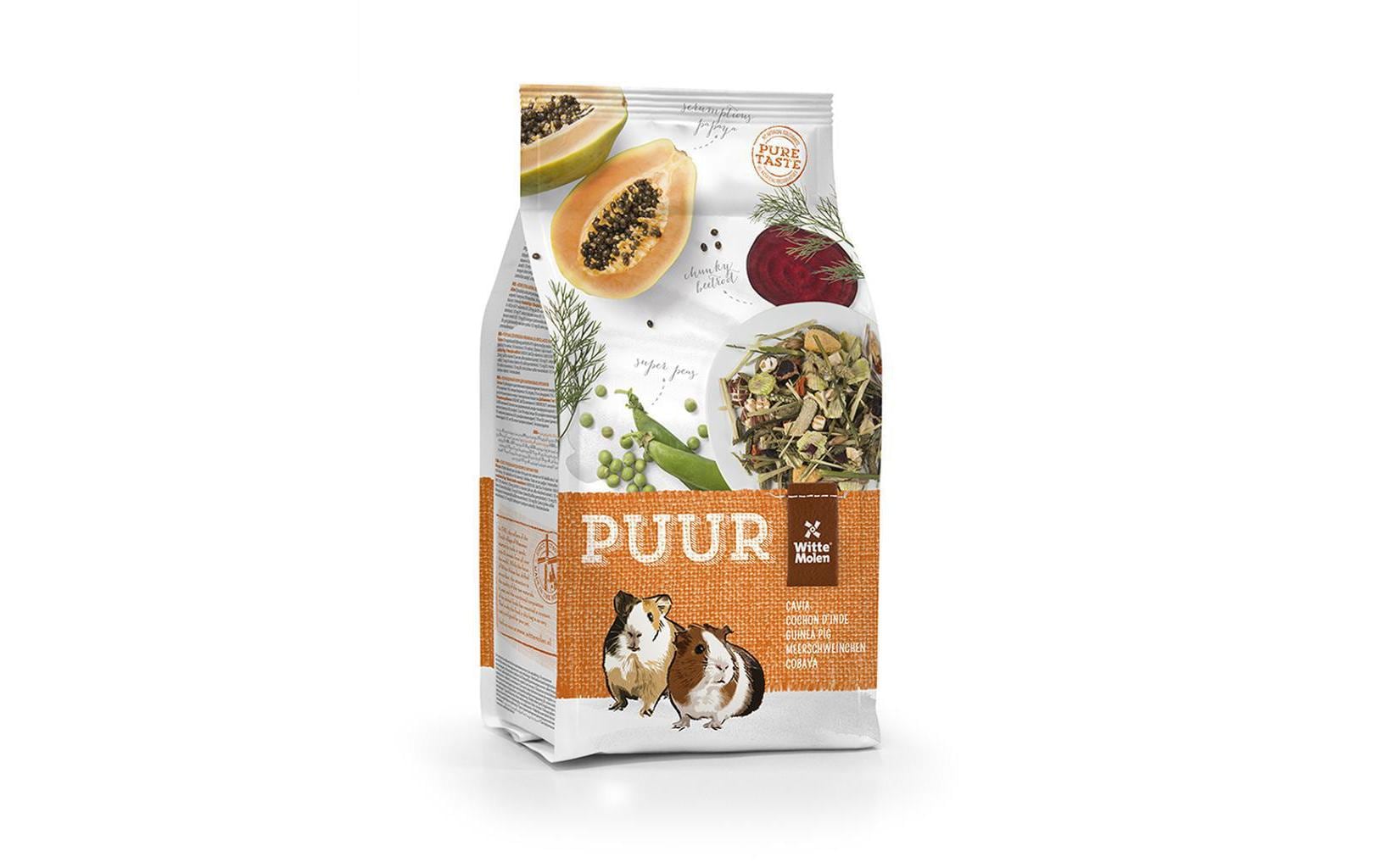 Witte Molen Hauptfutter Puur Gourmet-Müsli für Meerschweinchen, 2.5 kg