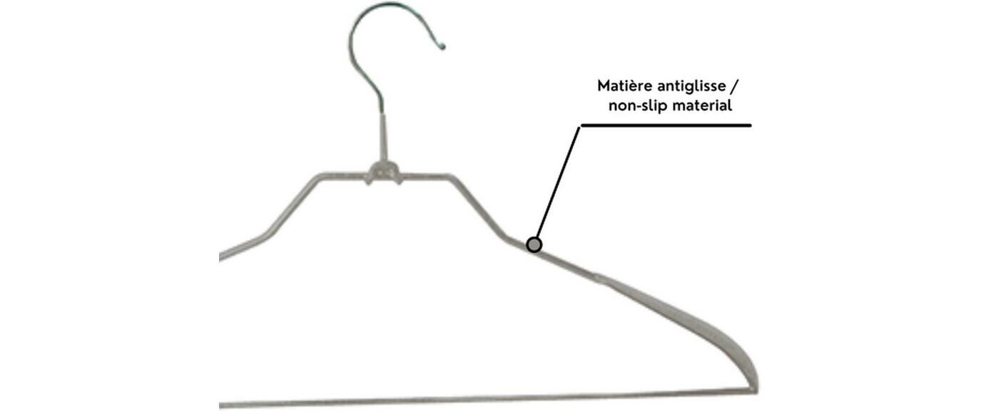 MSV Kleiderbügel 3 Stück, Taupe