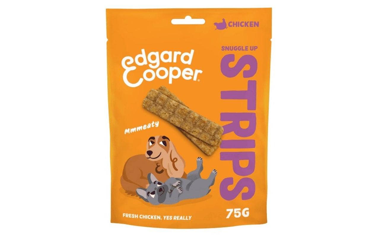 Edgard & Cooper Leckerli Strips Huhn, 75 g