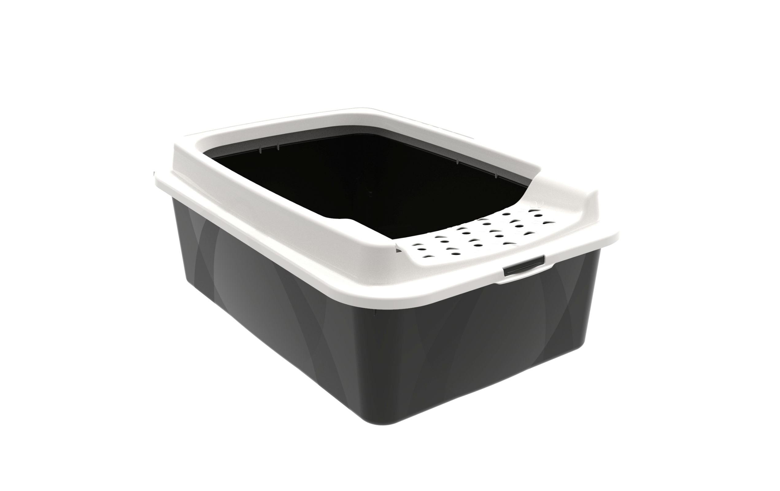 Rotho Katzentoilette Bonnie M Eco Schwarz – Sand