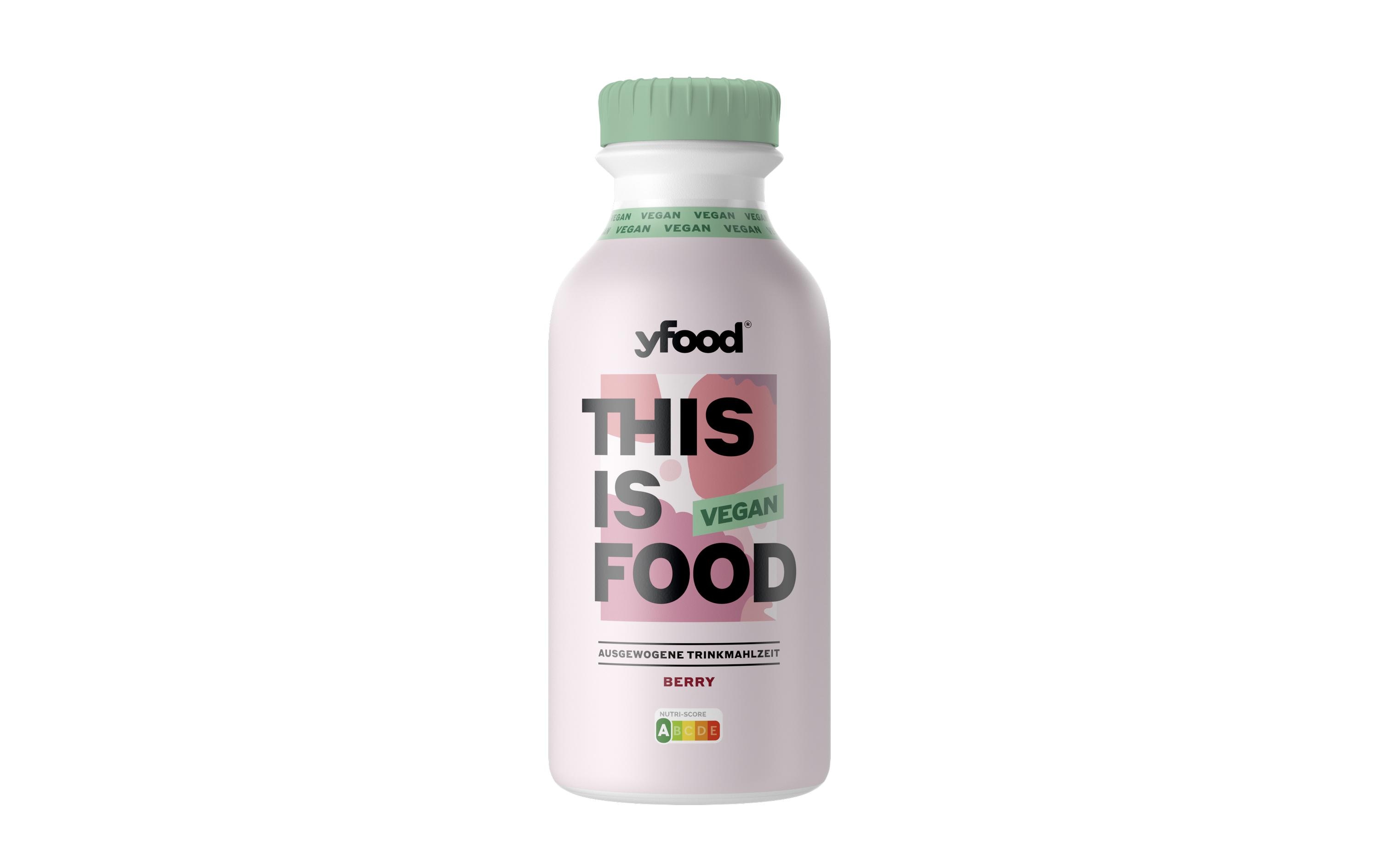 YFOOD Vegane Trinkmahlzeit Berry 6 x 500 ml