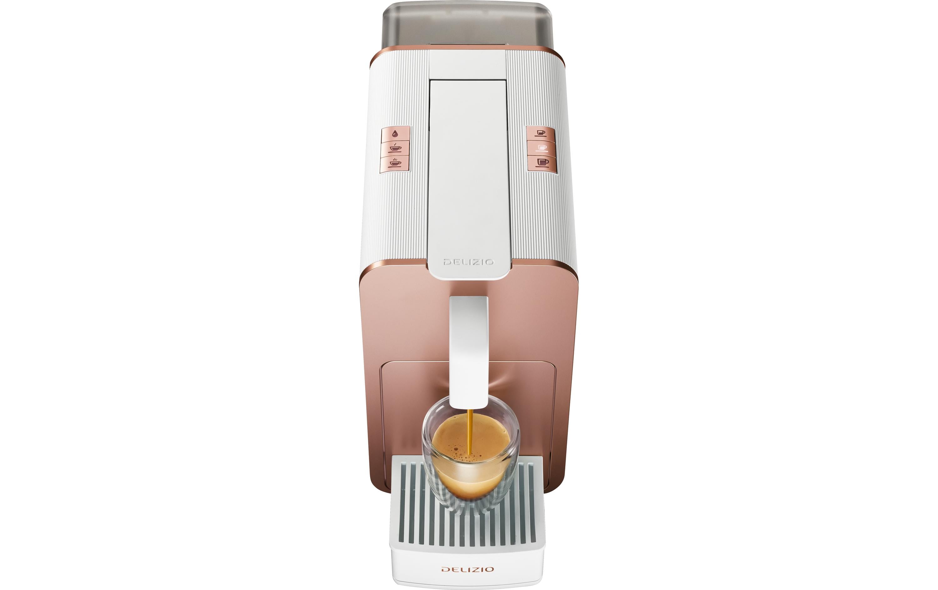 Delizio Kapselmaschine Viva elegante Rosegold/Weiss