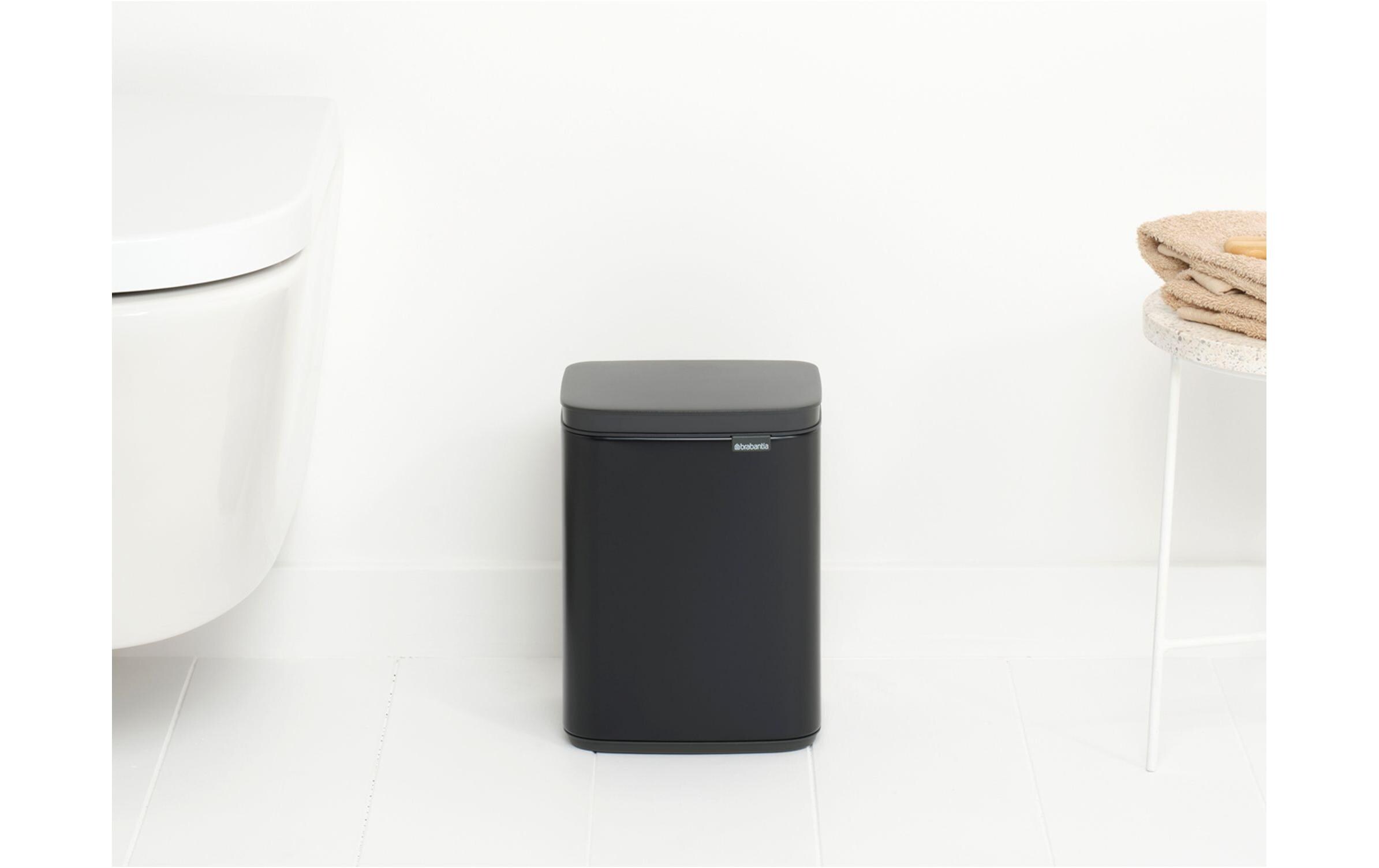 Brabantia Kosmetikeimer Bo Waste Bin 4 l, Schwarz matt