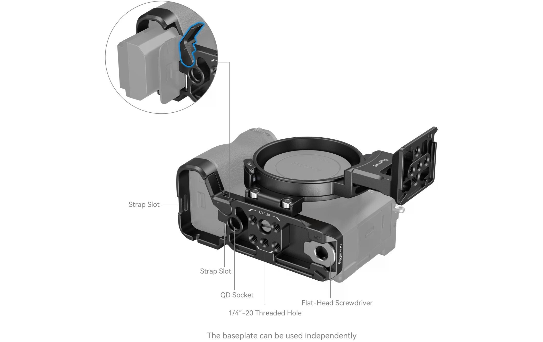 Smallrig Adapter Horizontal-zu-vertikal Platte