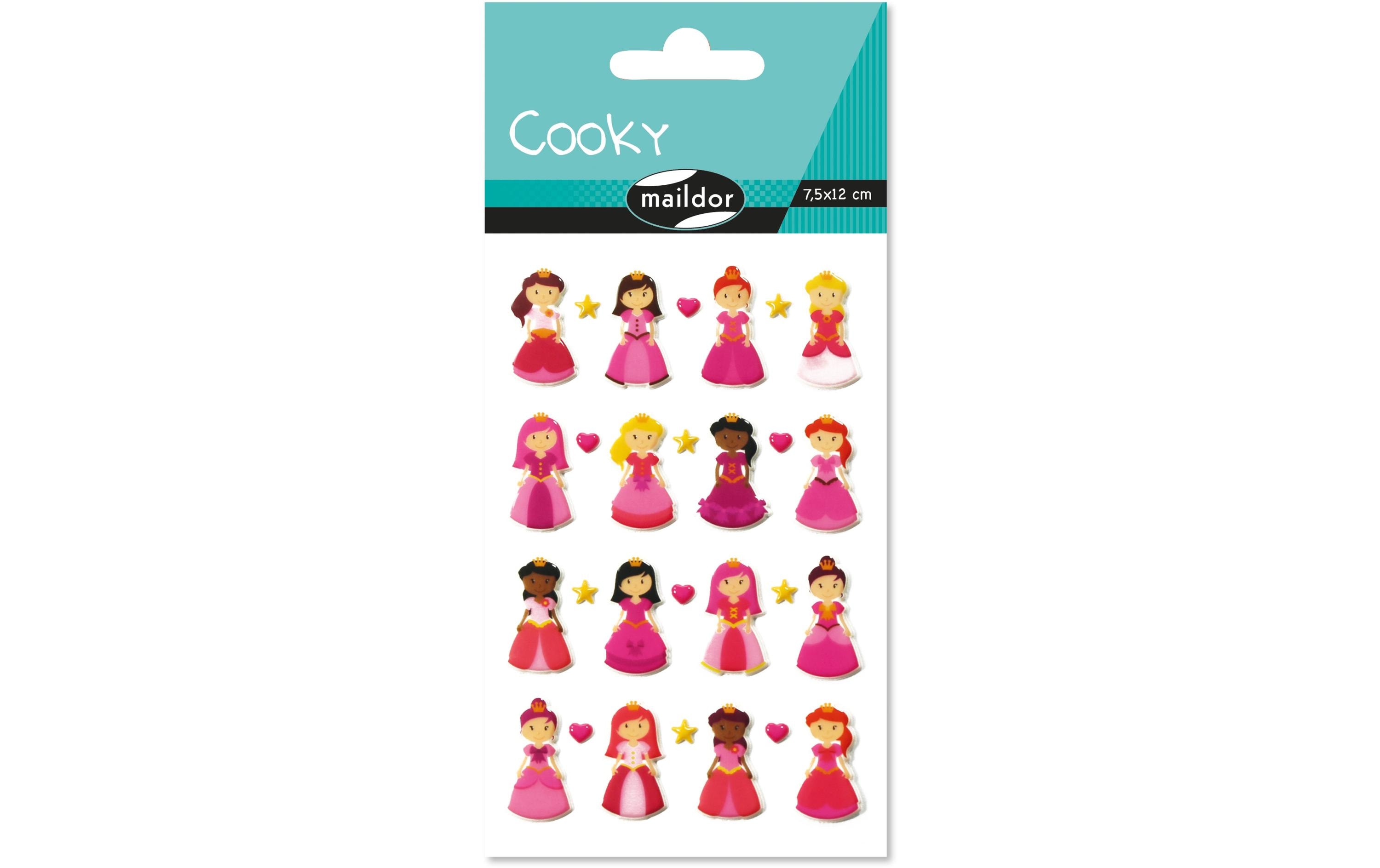 Clairefontaine Motivsticker 3D Cooky Prinzessin 1 Bogen