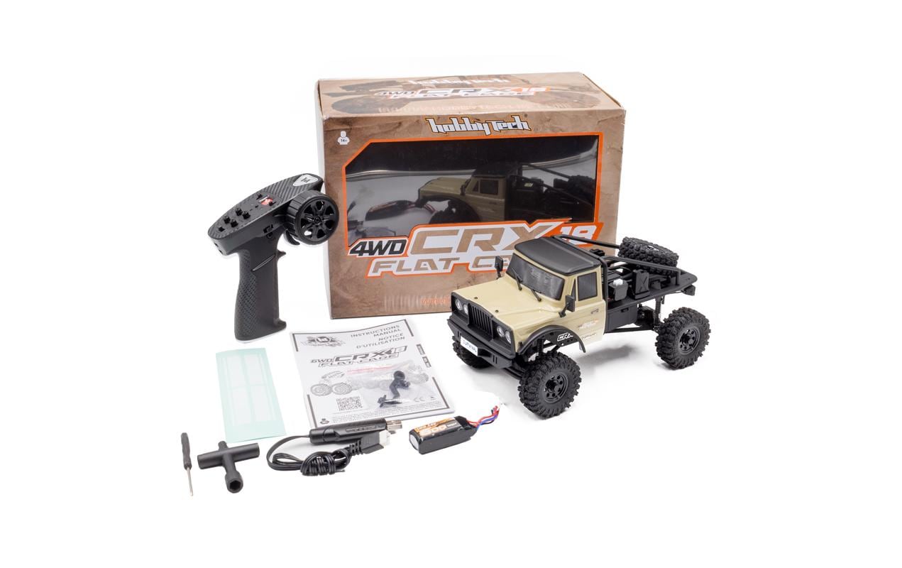 Hobbytech Scale Crawler CRX18 Flat Cage 4WD Sand, RTR, 1:18