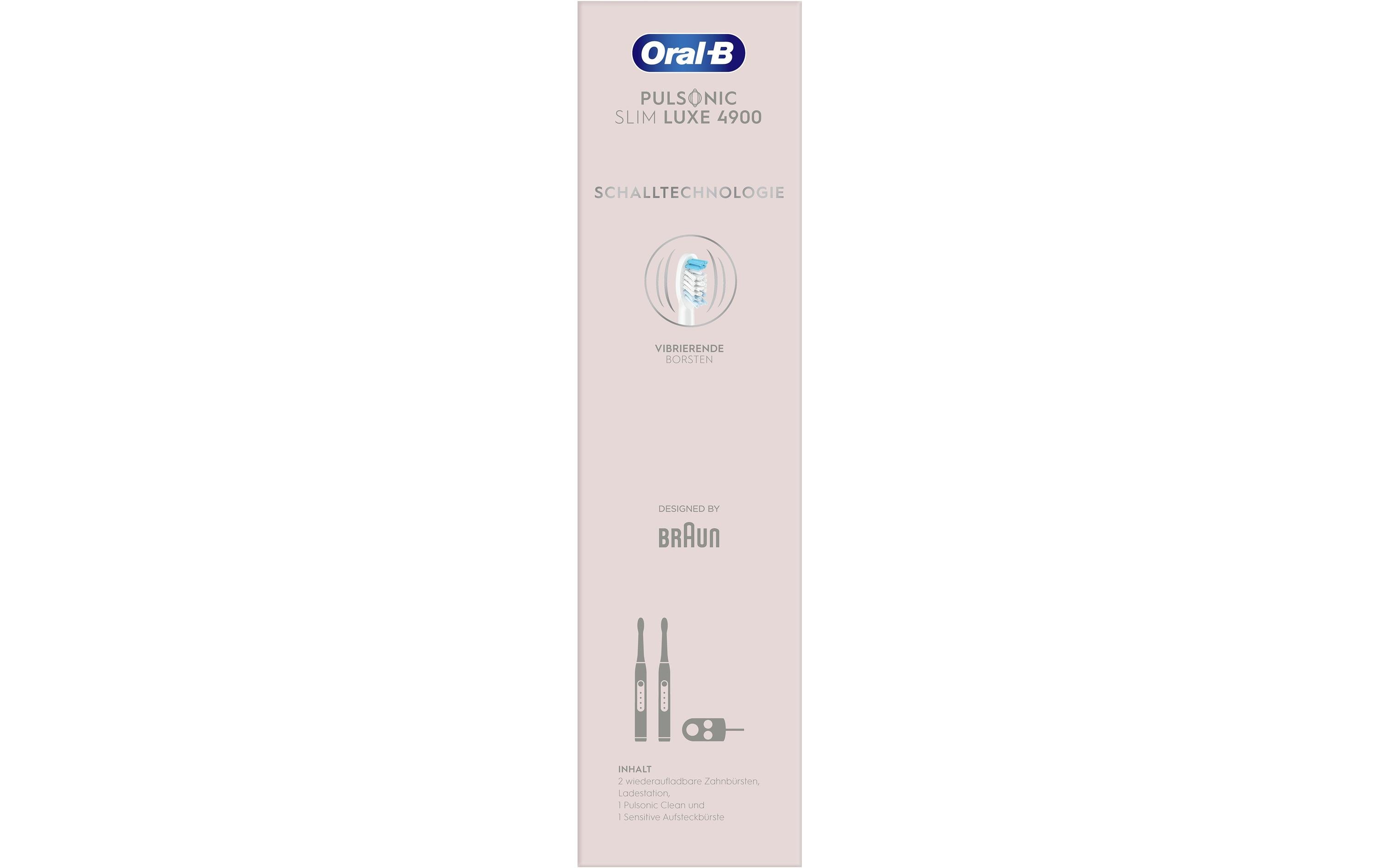 Oral-B Schallzahnbürste Pulsonic Slim Luxe 4900 Schwarz/Rosegold