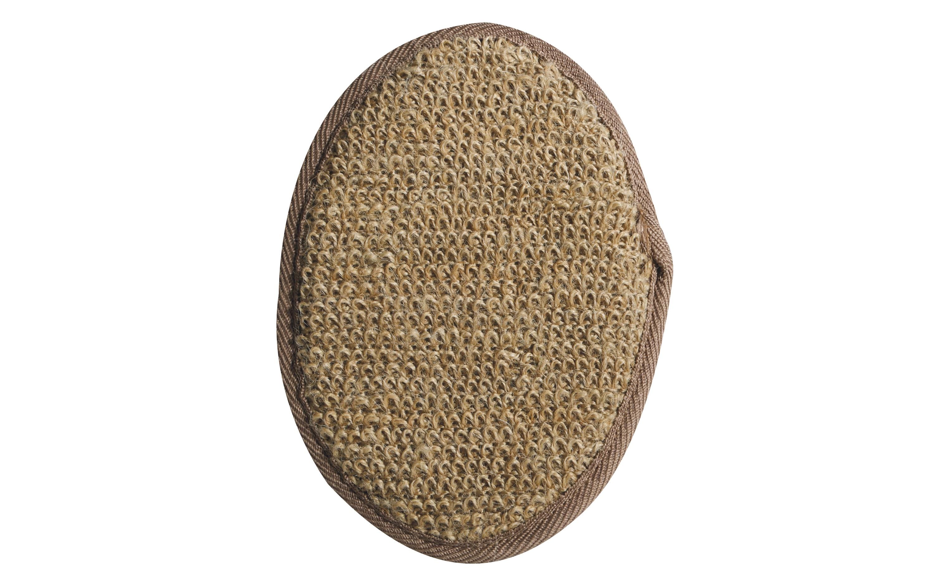 MSV Peelingschwamm aus Jute 19.5 x 13 cm, Braun