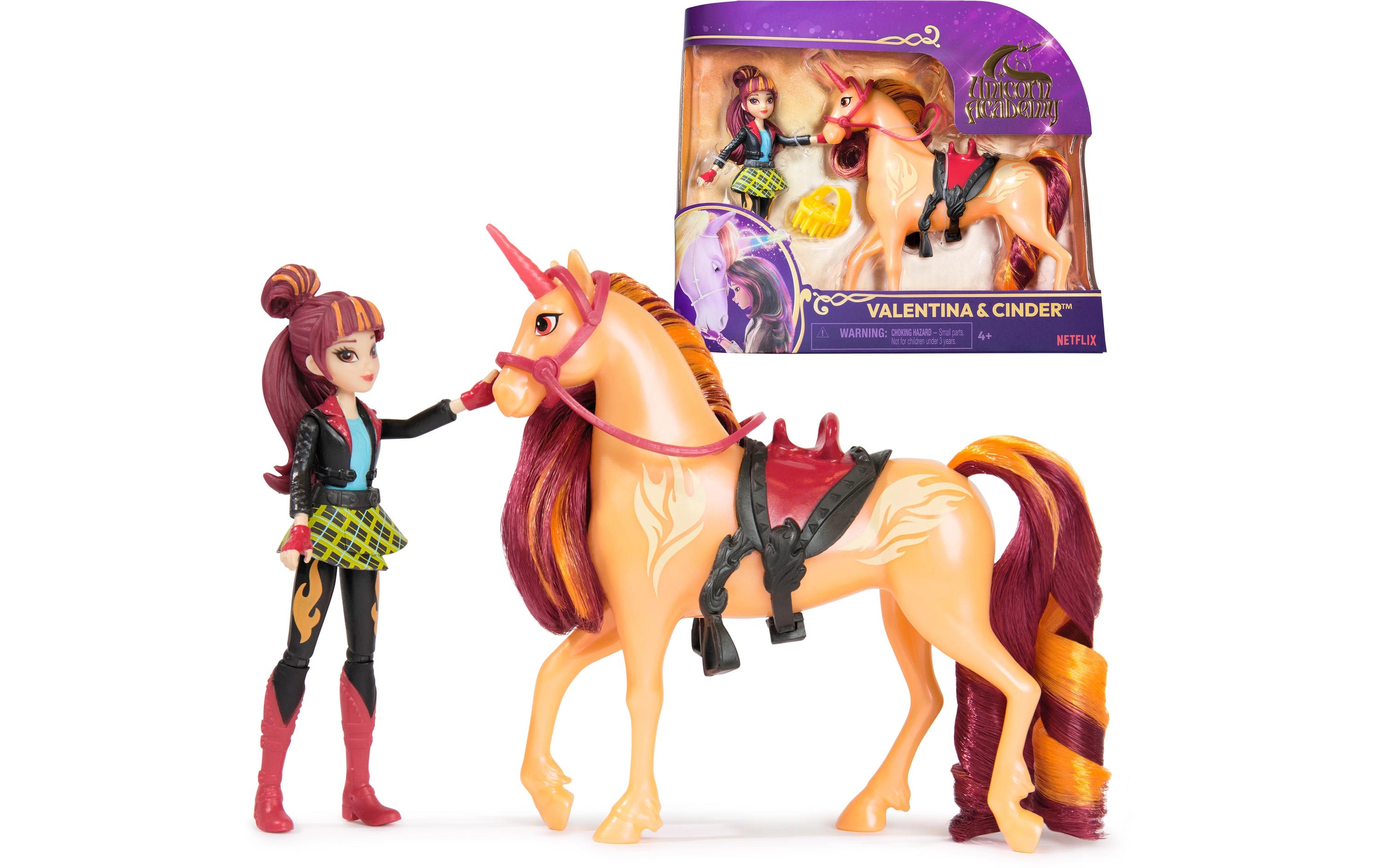 Spinmaster Unicorn Academy Valentina Doll & Cinder Unicorn