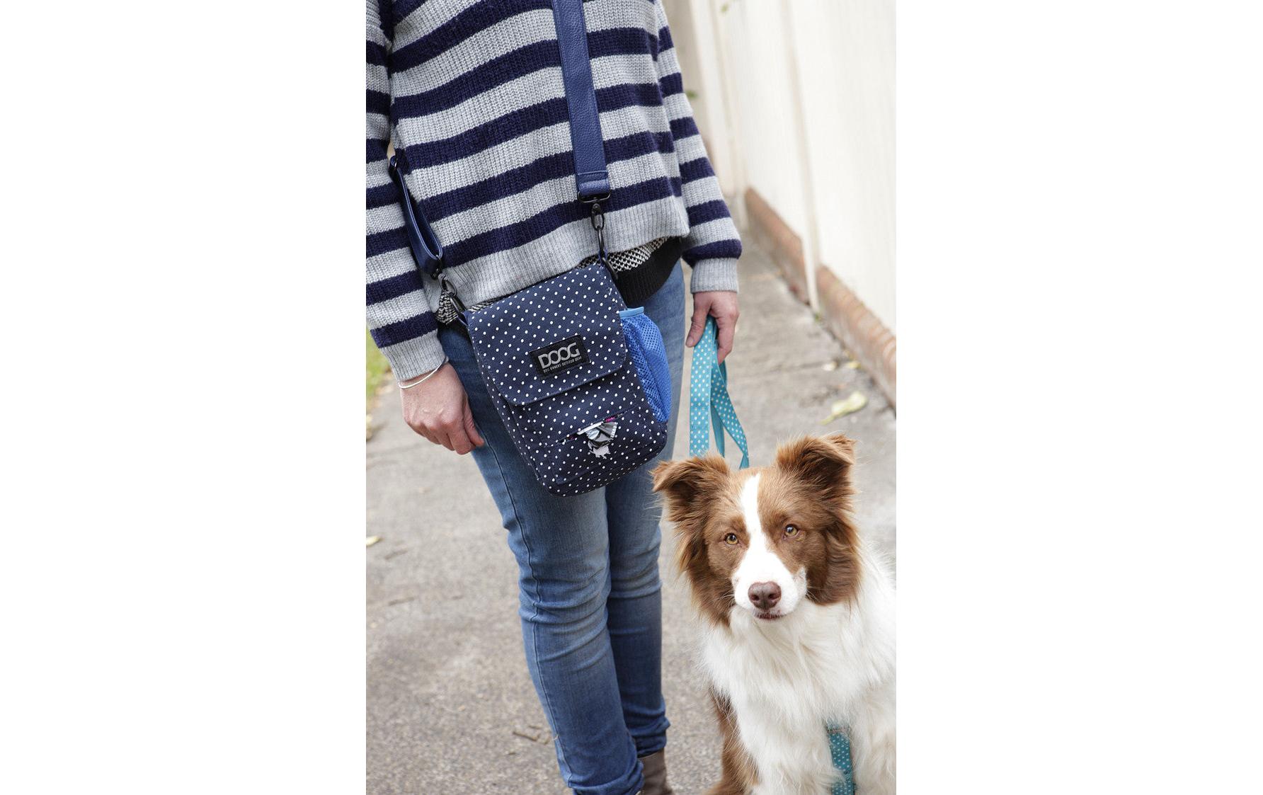 Doog Shoulder Bag Stella Navy / Polka Dots