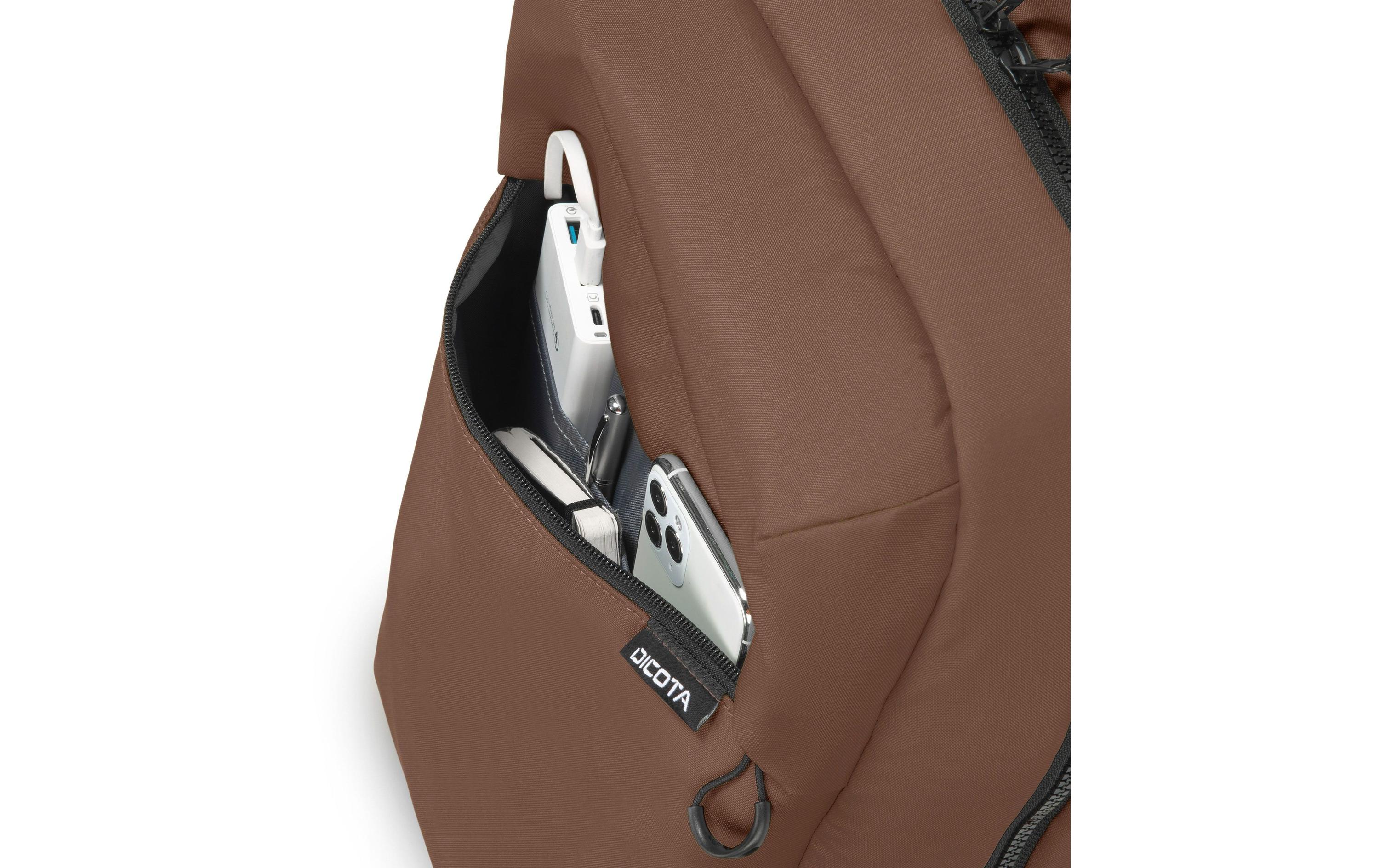 DICOTA Notebook-Rucksack Commuter 13-16 Braun