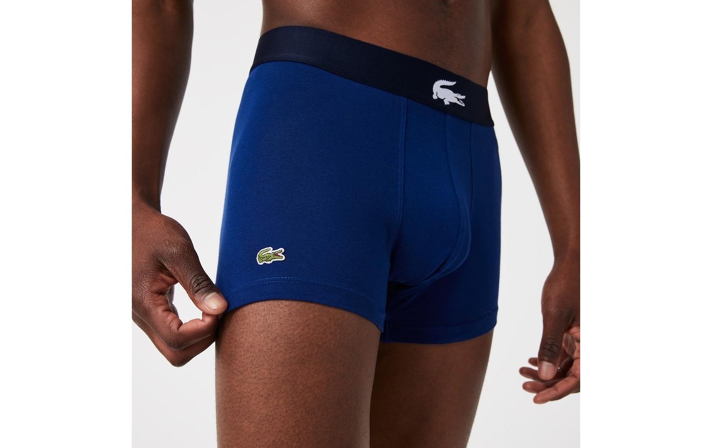 Lacoste Boxershort 3er Pack Blau/Dunkelblau/Grau, L