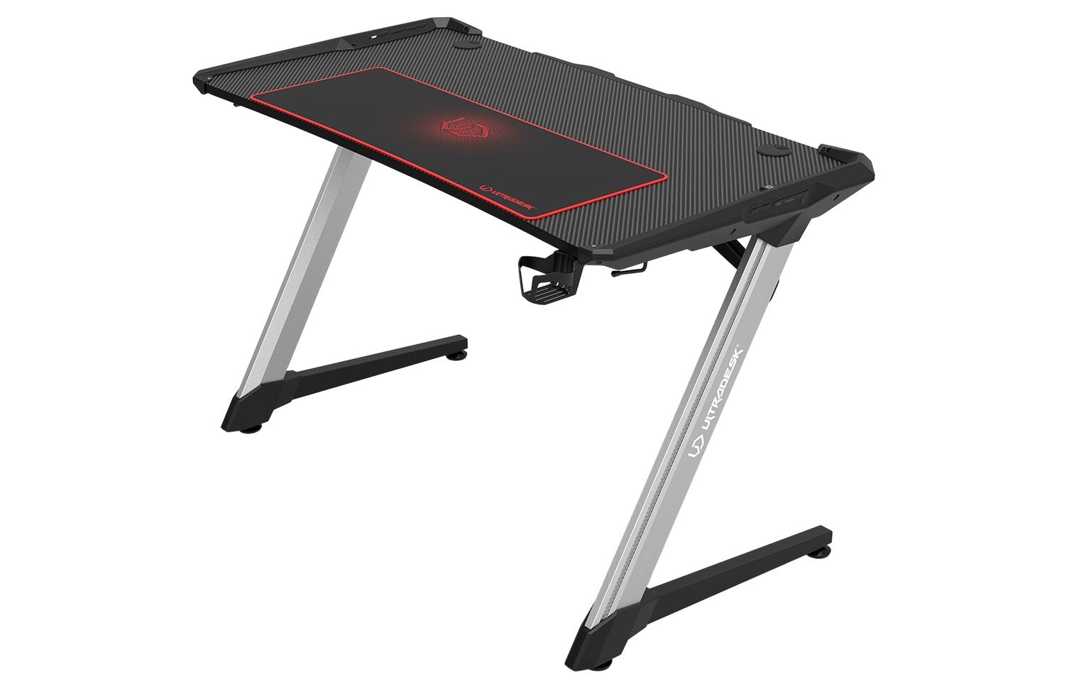 Ultradesk Gaming Tisch Racer Schwarz