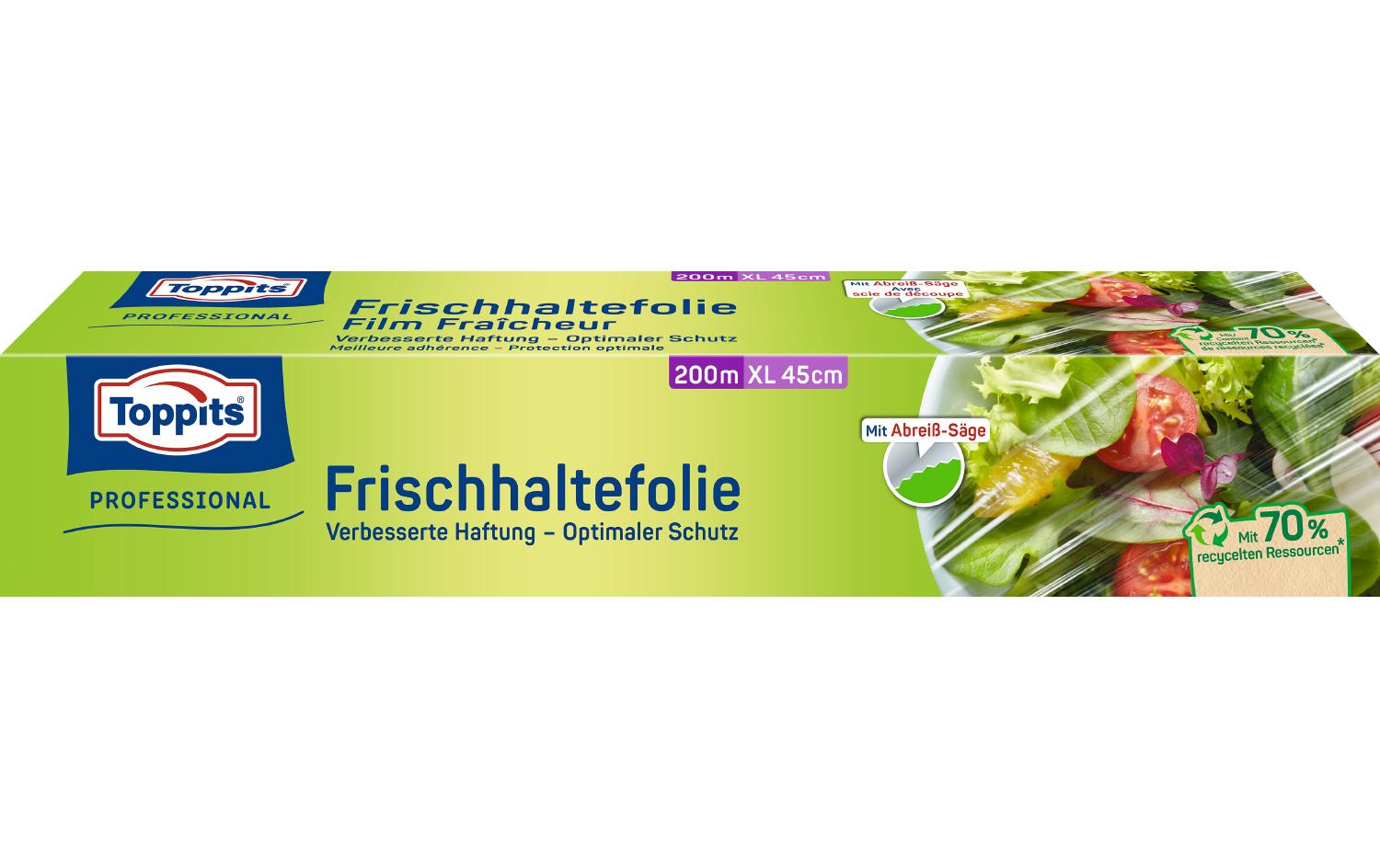 Toppits Frischhaltefolie XL 1 Stück, Transparent