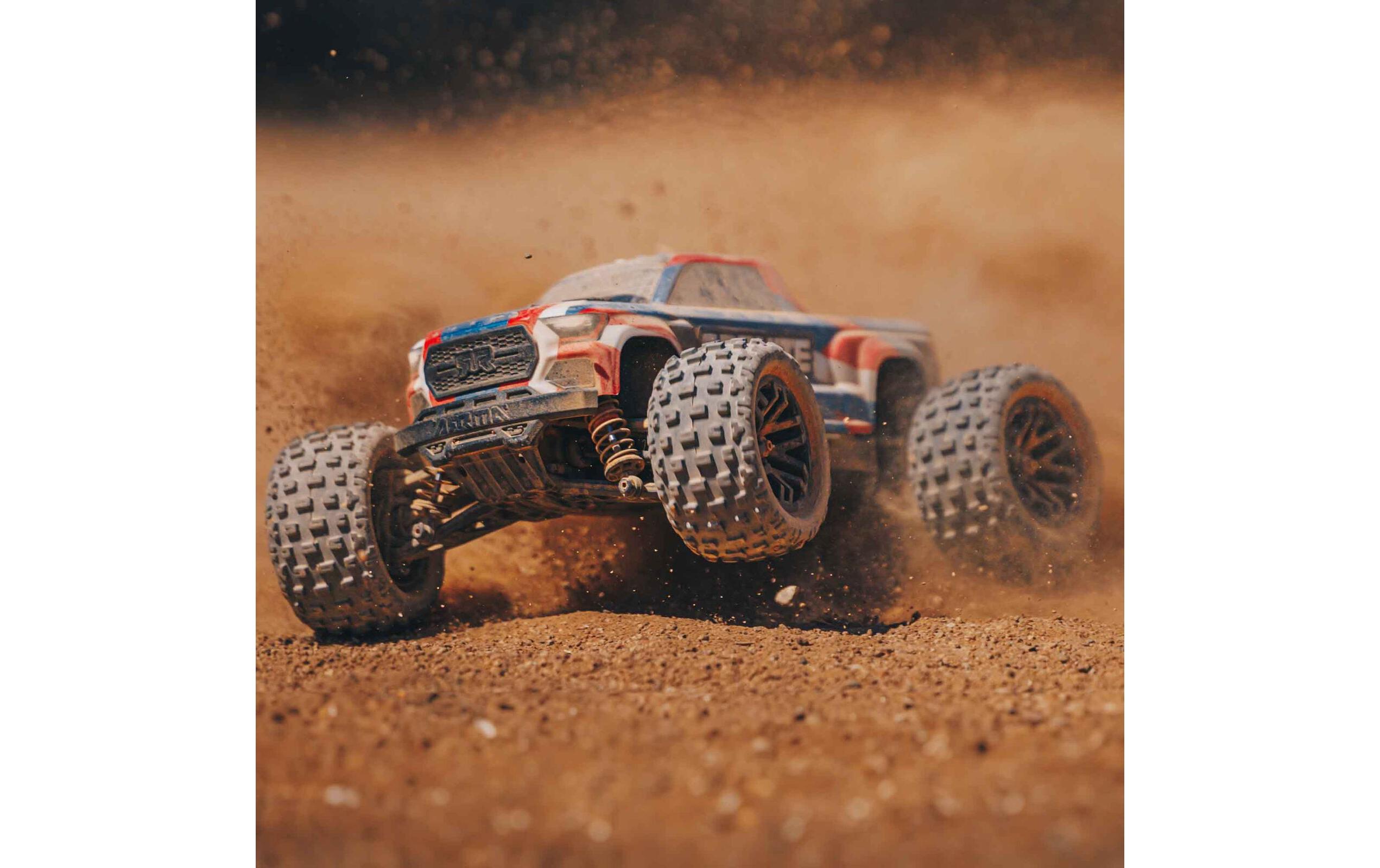 Arrma Monster Truck Granite Grom Mega 380 Blau, RTR, 1:18