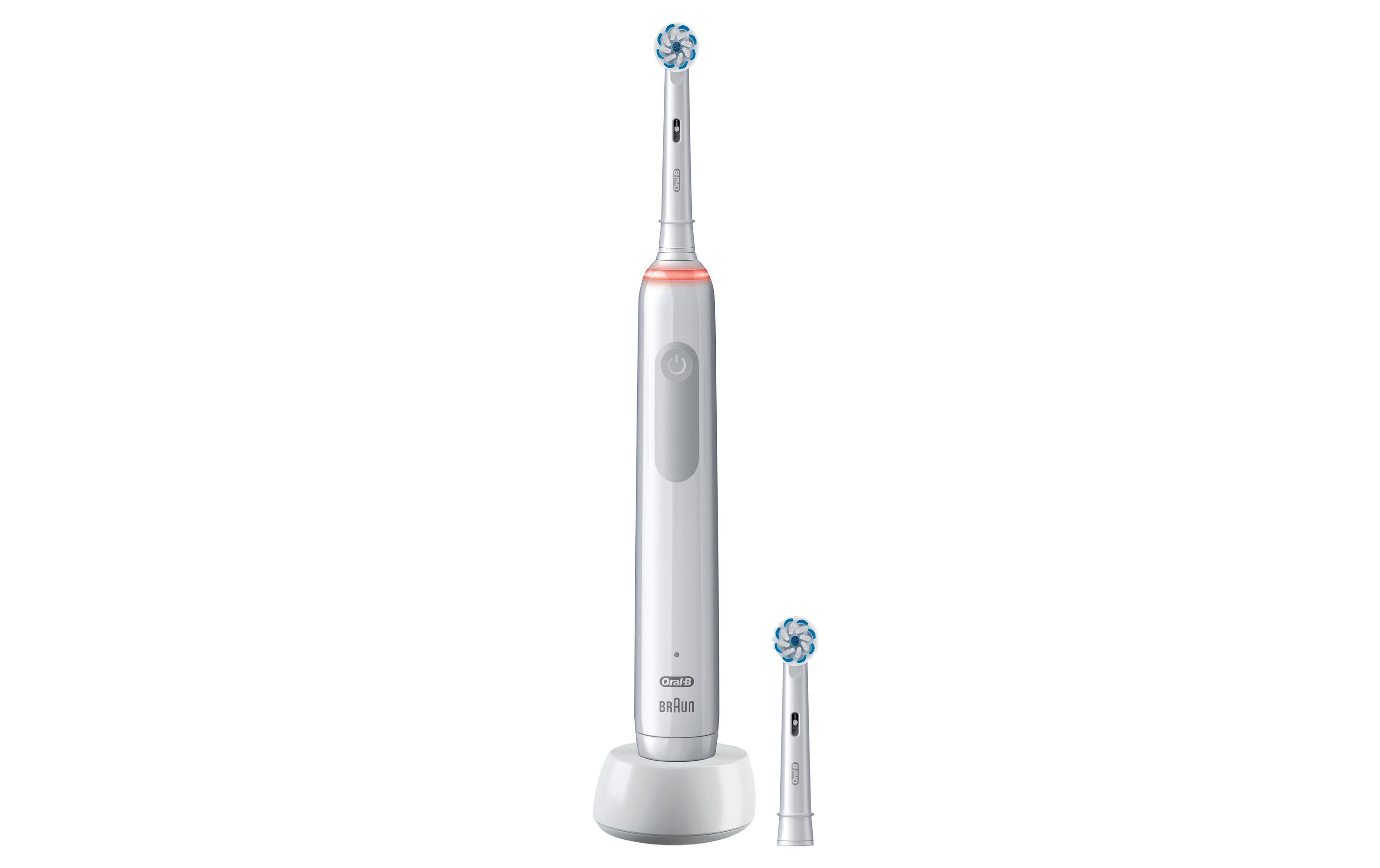 Oral-B Rotationszahnbürste Pro 3 3000 Sensitive Clean, Weiss