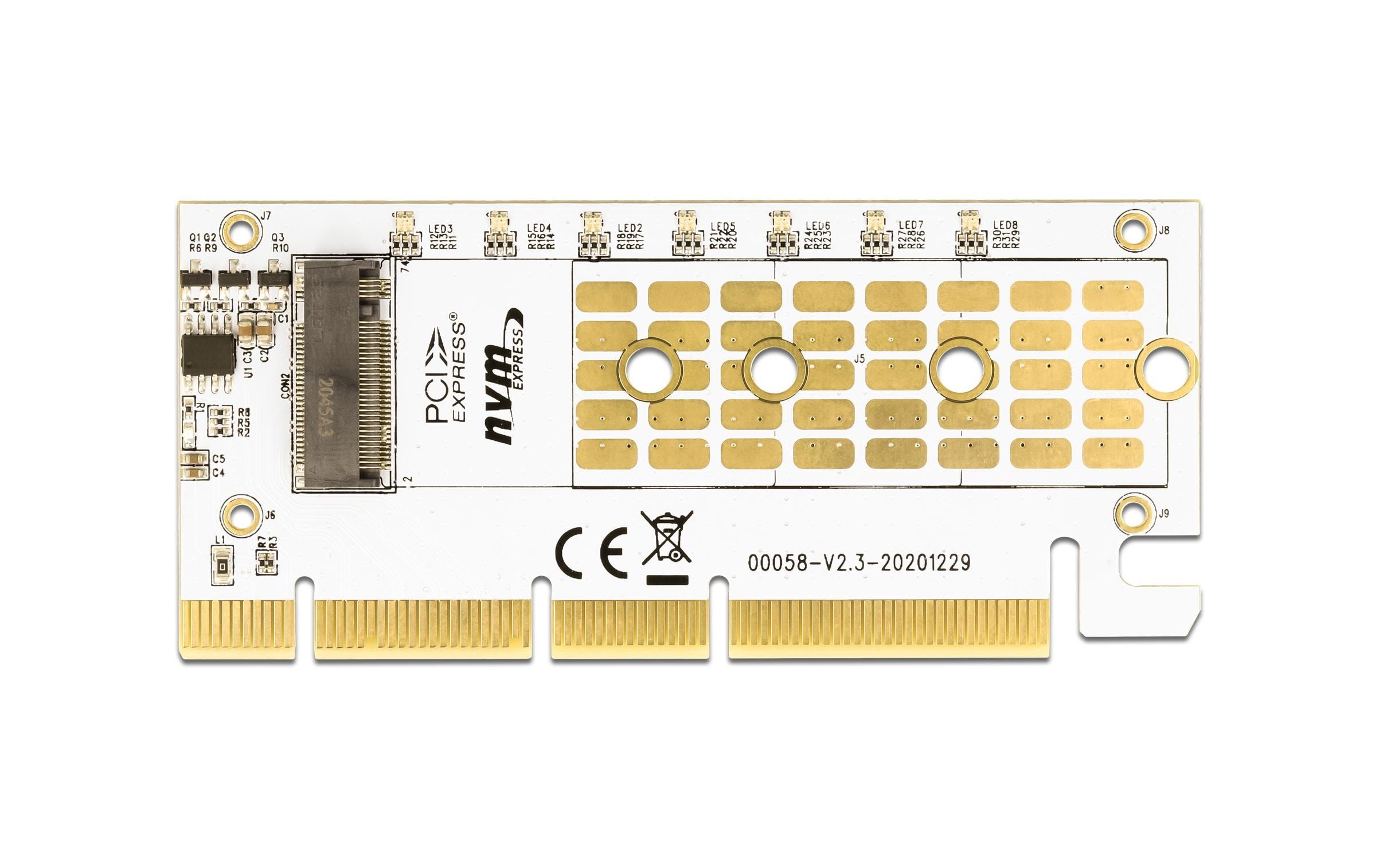 Delock Host Bus Adapter PCI Express x16 - 1x NVMe M.2 Key M