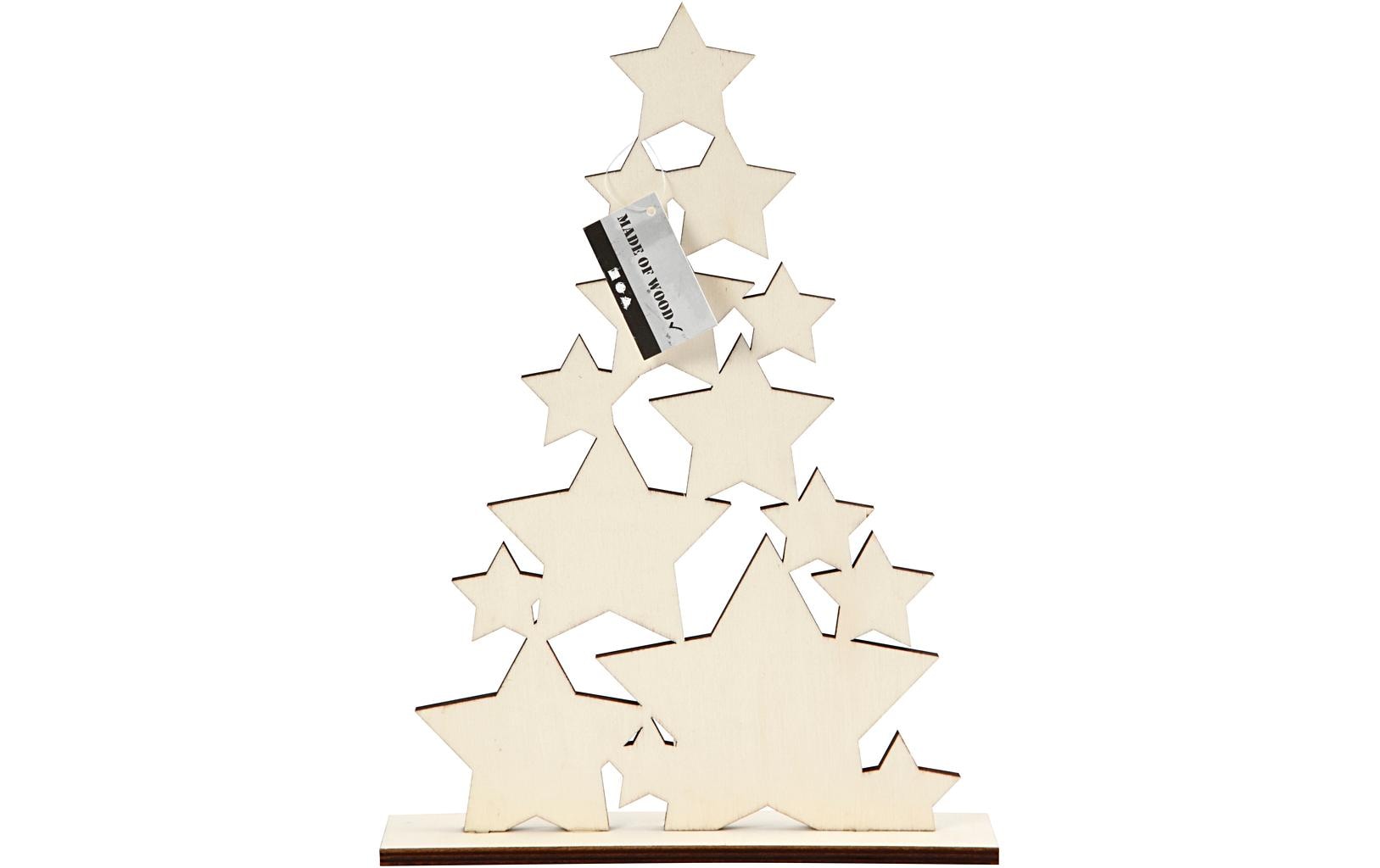 Creativ Company Holzartikel 29.8 x 21.5 x 4 cm Weihnachtsbaum