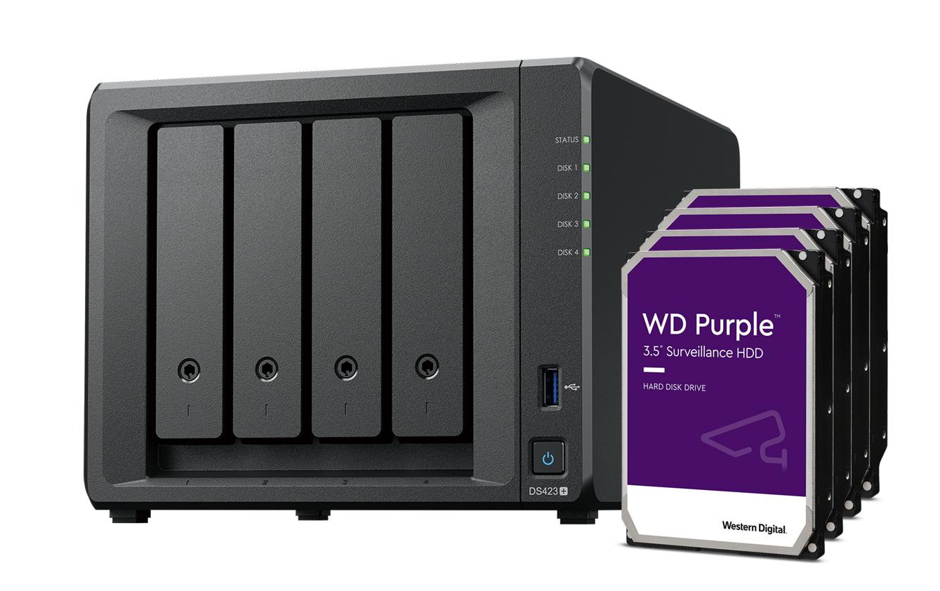 Synology NAS DiskStation DS423+ 4-bay WD Purple 16 TB