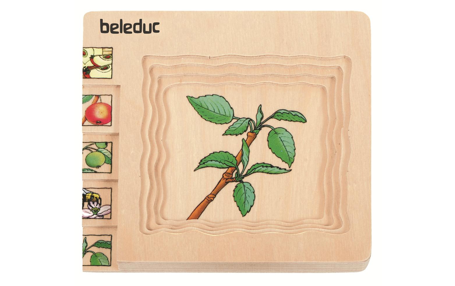 Beleduc Lagen-Puzzle Apfel / Erdbeere / Banane 3er-Pack