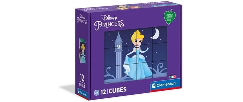 Clementoni Kleinkinder Puzzle Würfel Disney Princess 12 tlg.