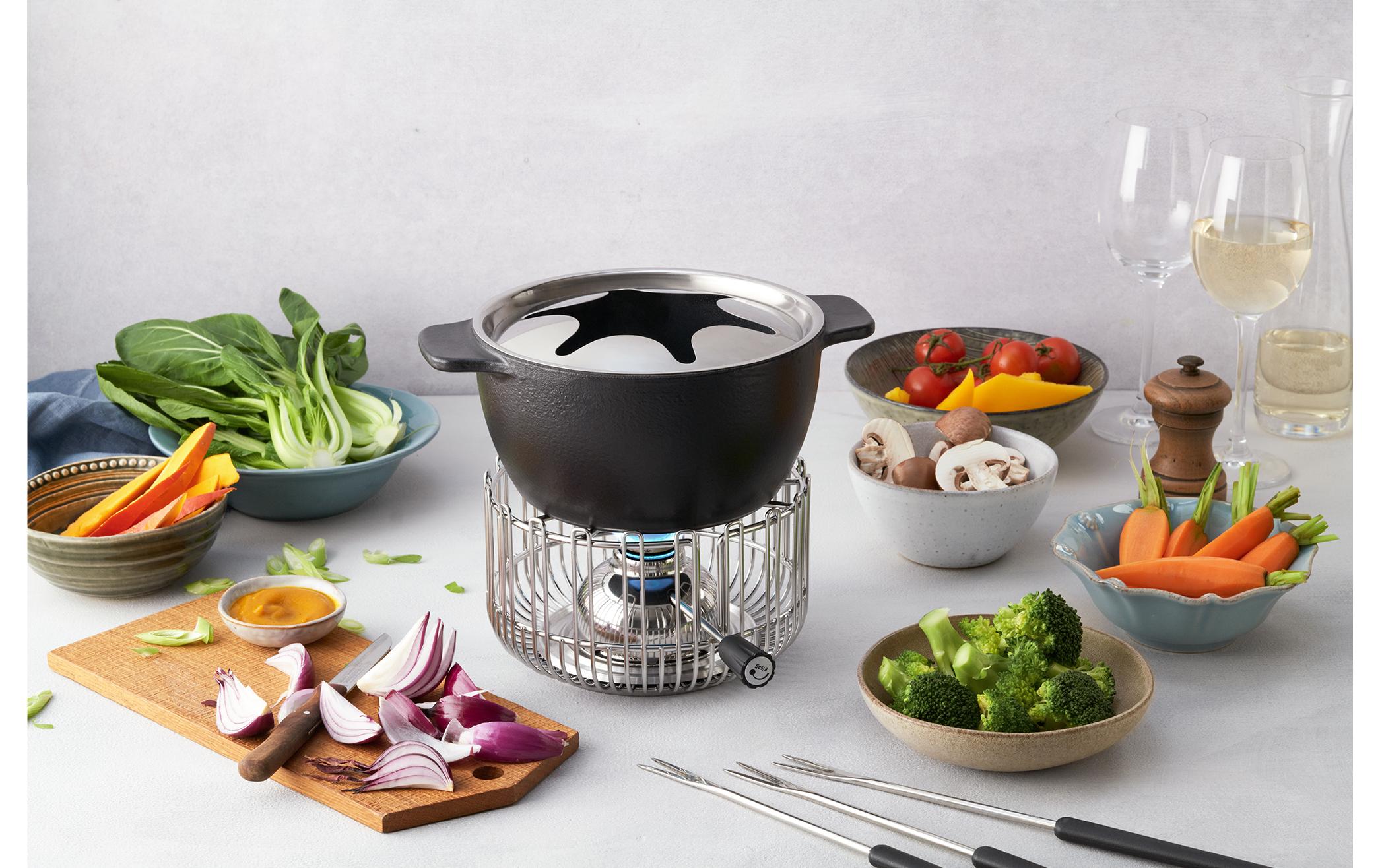 Kisag Fondue-Caquelon Allround Schwarz