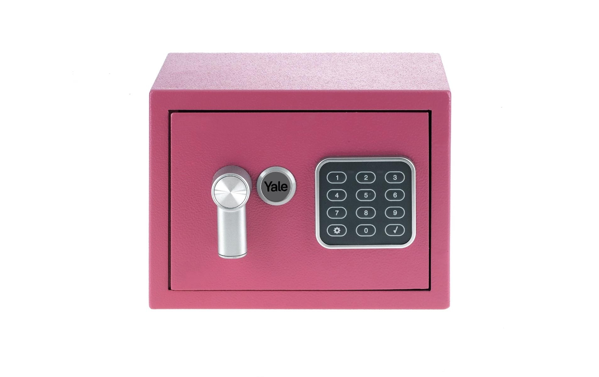 Yale Möbeltresor Value Safe Mini XS, 3.8 l, Pink