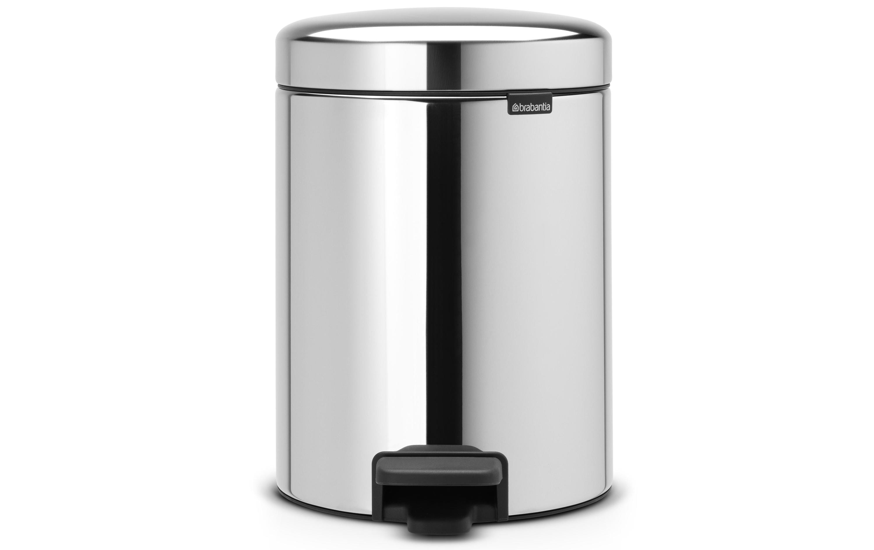 Brabantia Kosmetikeimer NewIcon 5 l, Brilliant Steel