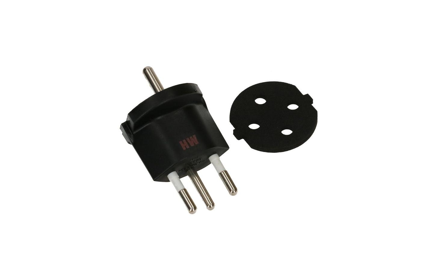 STEFFEN Fixadapter SchuKo Konturenstecker – T12 IP44 mit Moosgummi