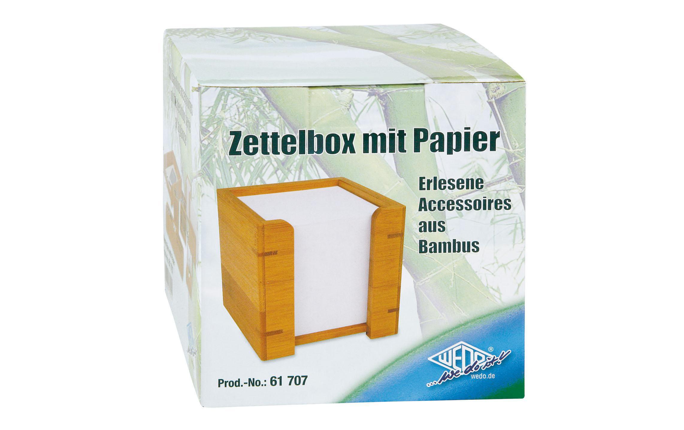 WEDO Notizzettel-Dispenser 900 Blatt, Bambus