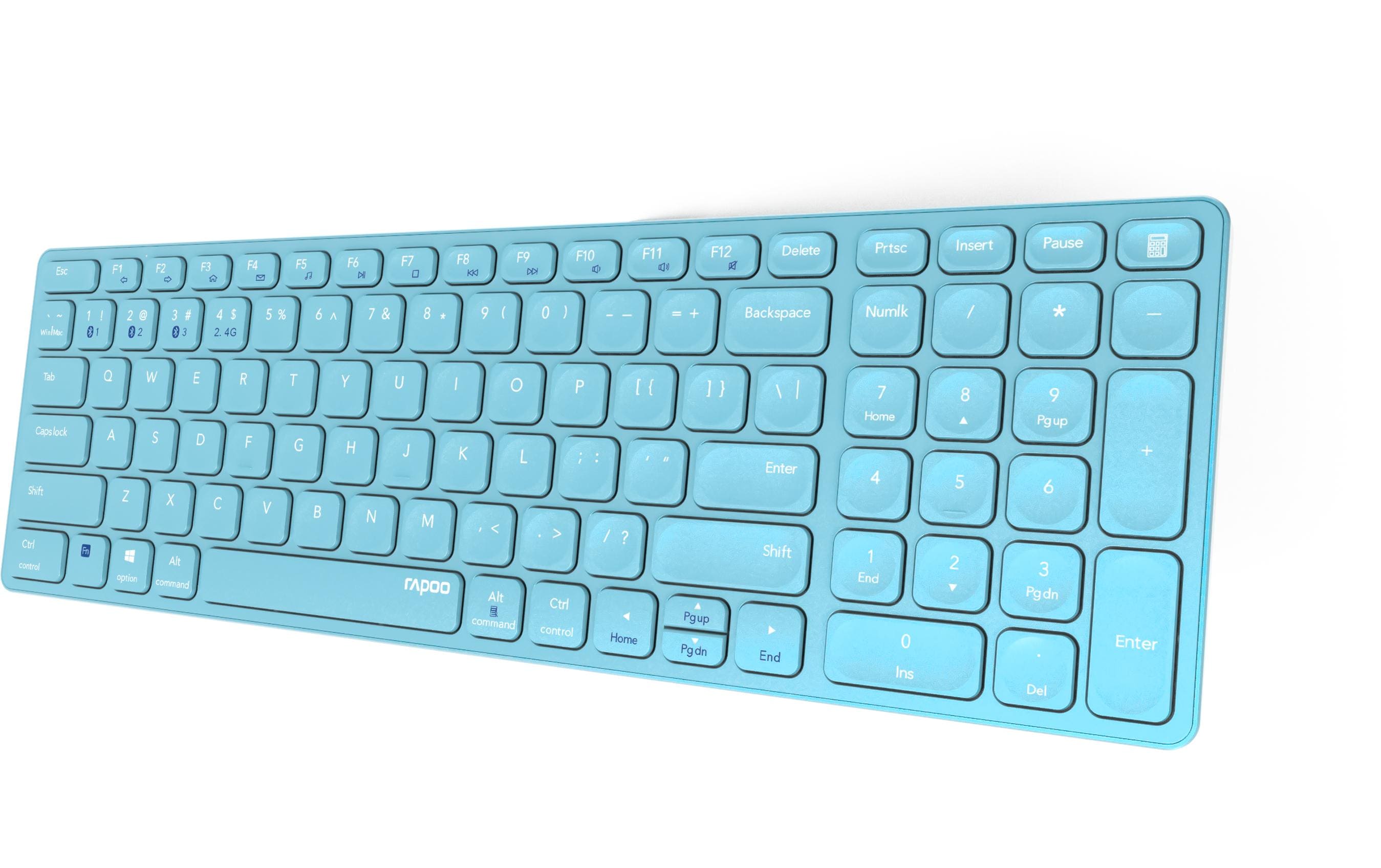 Rapoo Funk-Tastatur E9700M ultraslim Blau