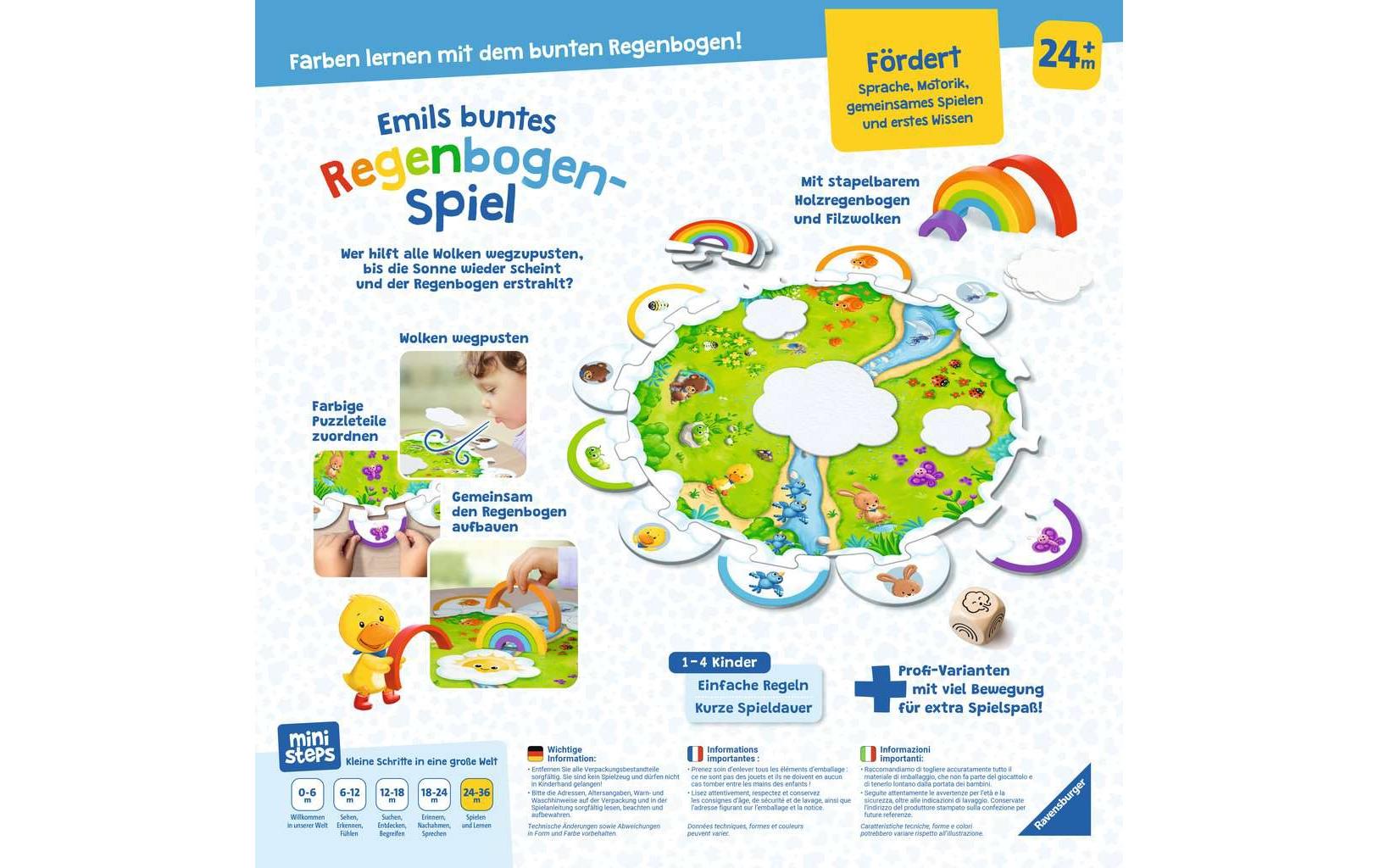 Ravensburger ministeps: Emils buntes Regenbogen-Spiel